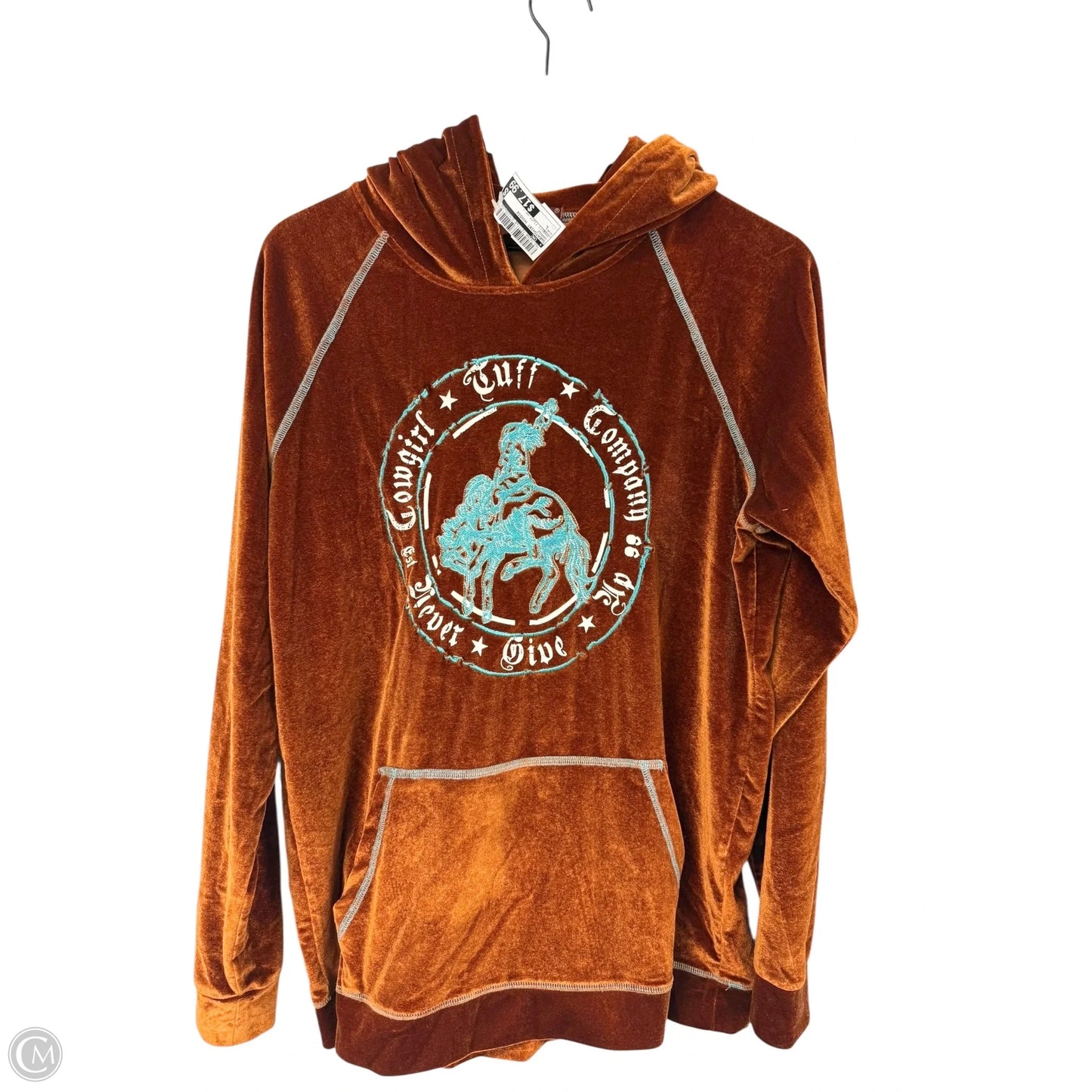 Sweatshirt Hoodie By Cmc In Orange, Size: L