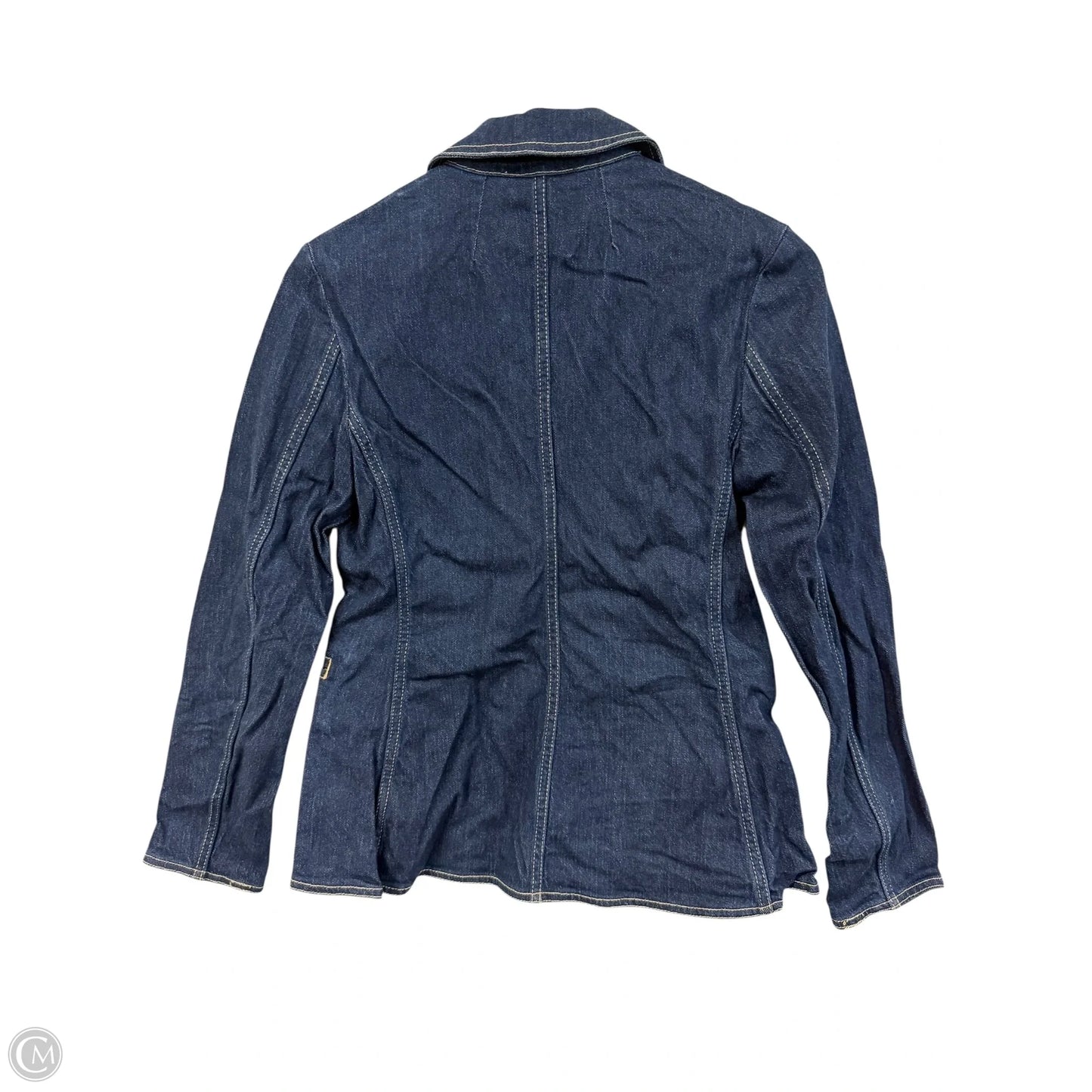 Blazer By Free Assembly In Blue Denim, Size: Xs