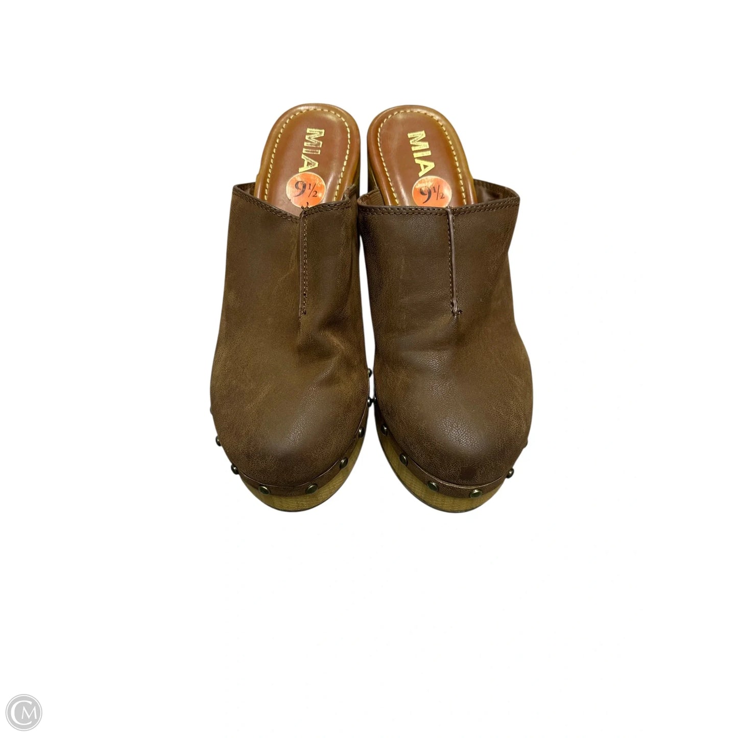 Shoes Heels Block By Mia In Brown, Size: 9.5