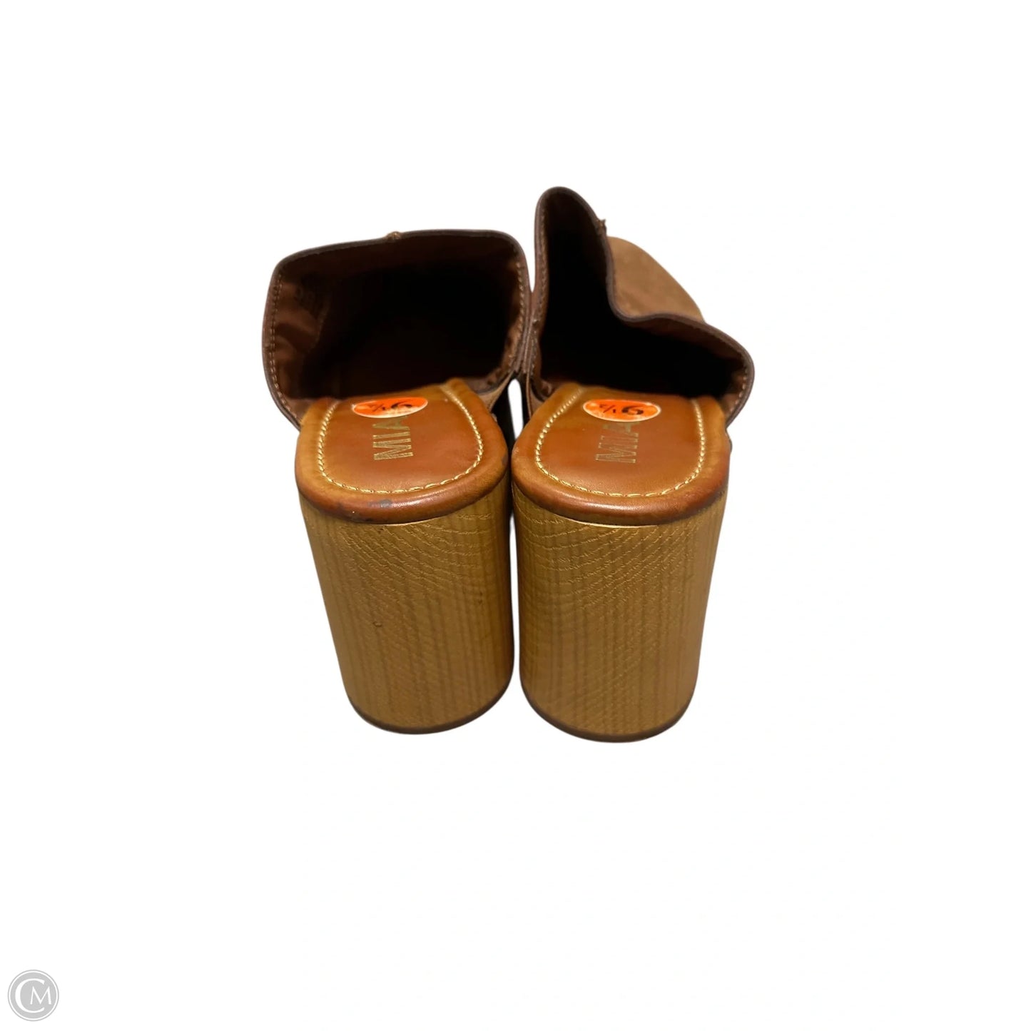 Shoes Heels Block By Mia In Brown, Size: 9.5