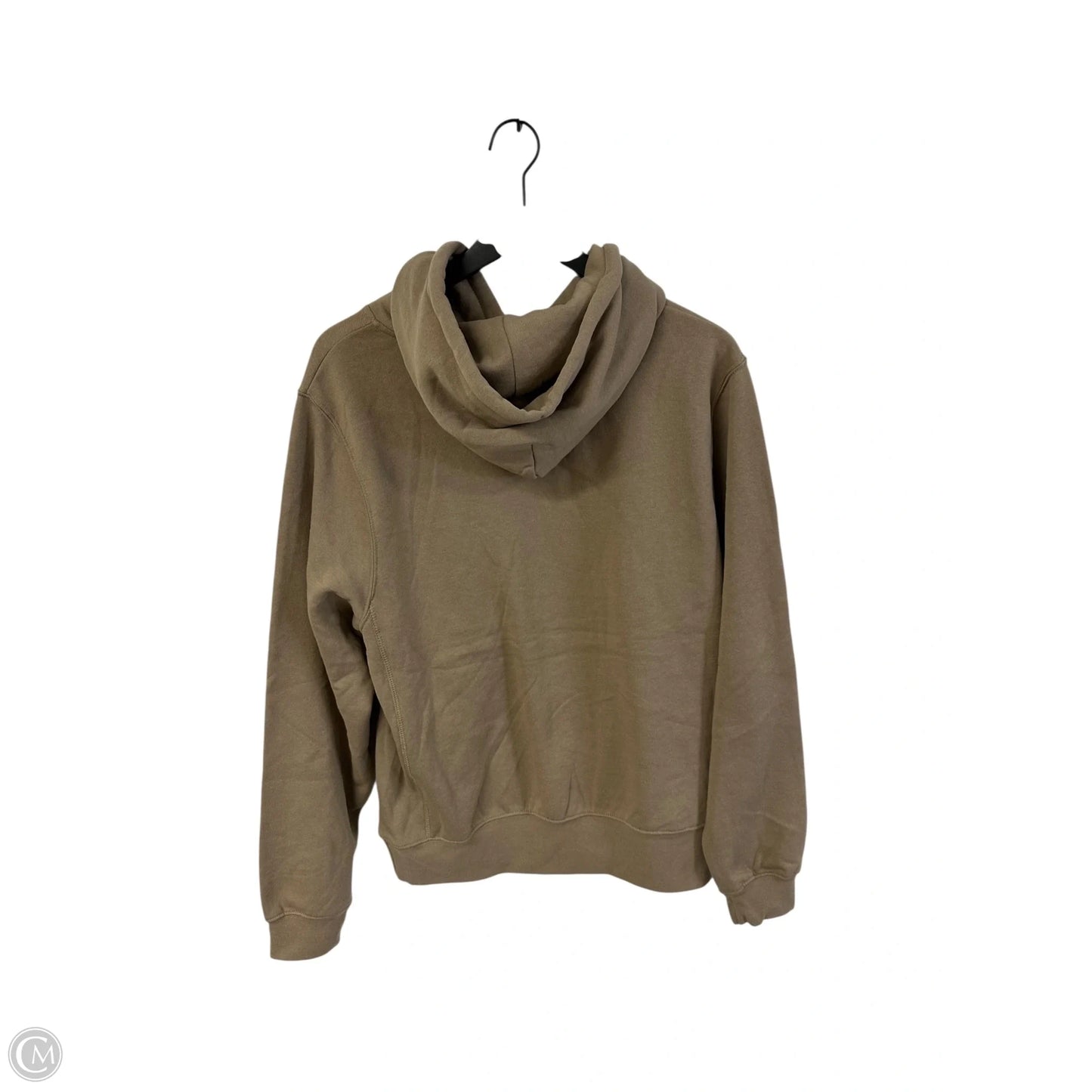 Sweatshirt Hoodie By Reflex In Beige, Size: L