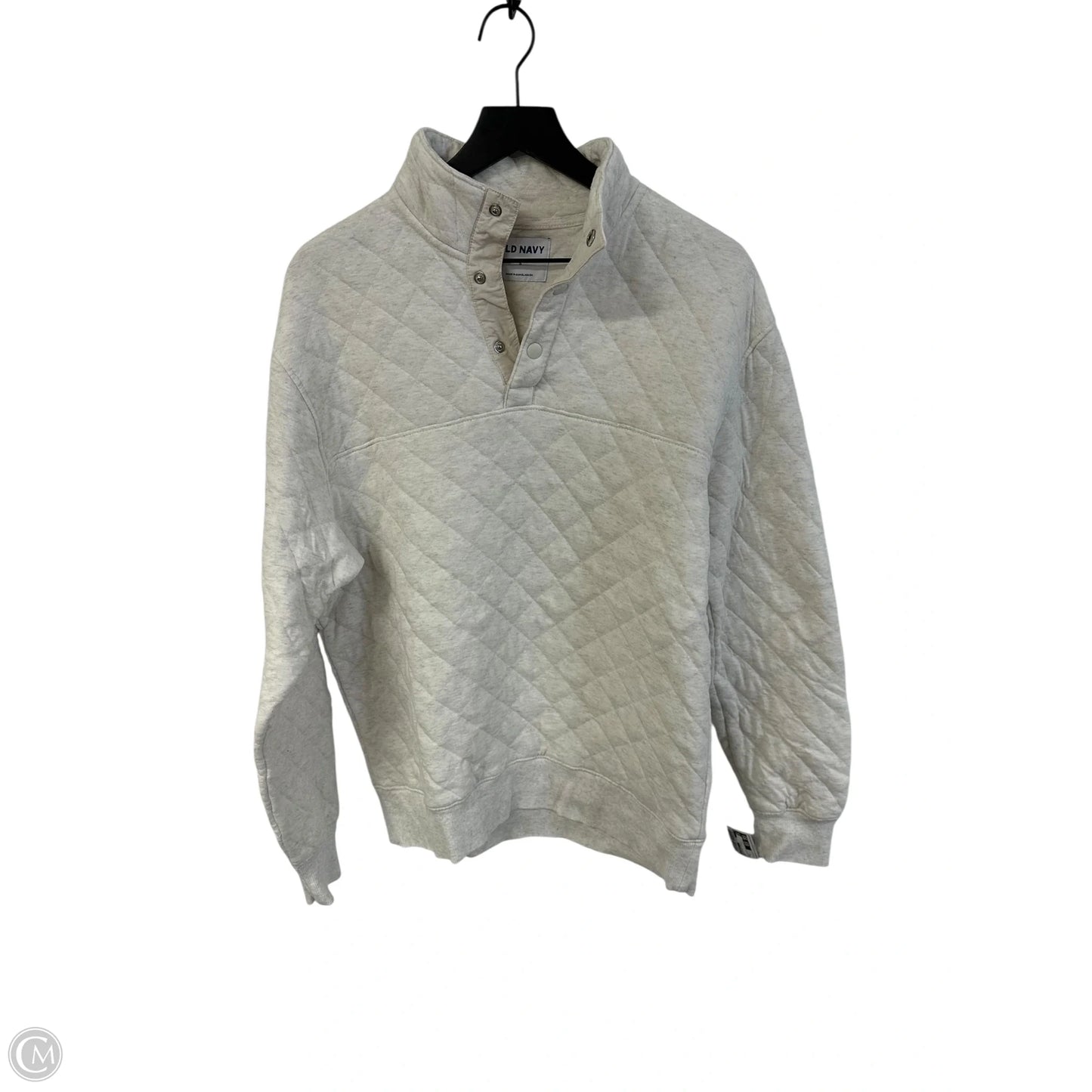 Sweatshirt Collar By Old Navy In Grey, Size: S