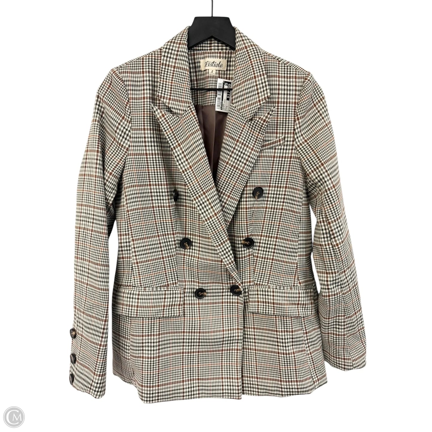 Blazer By Listicle In Black & Brown, Size: S