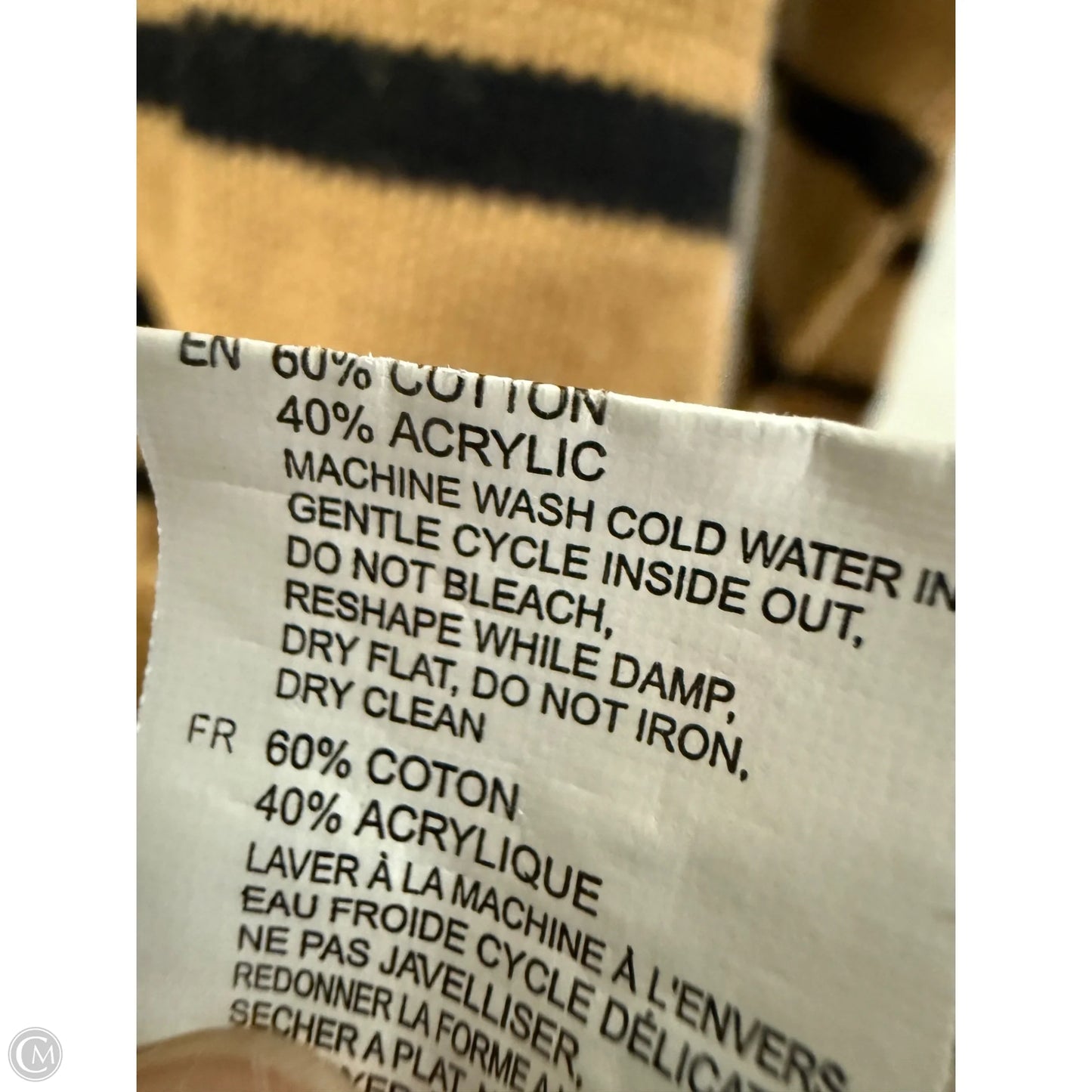 Sweater By Rd Style In Black & Brown, Size: Xl