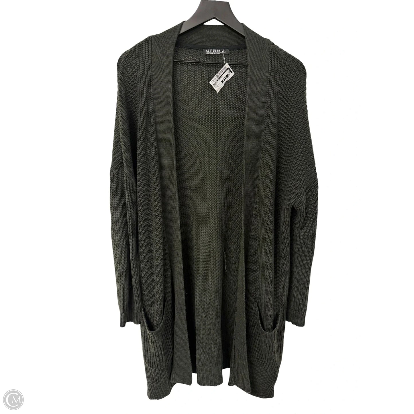 Sweater Cardigan By Cotton On In Green, Size: L