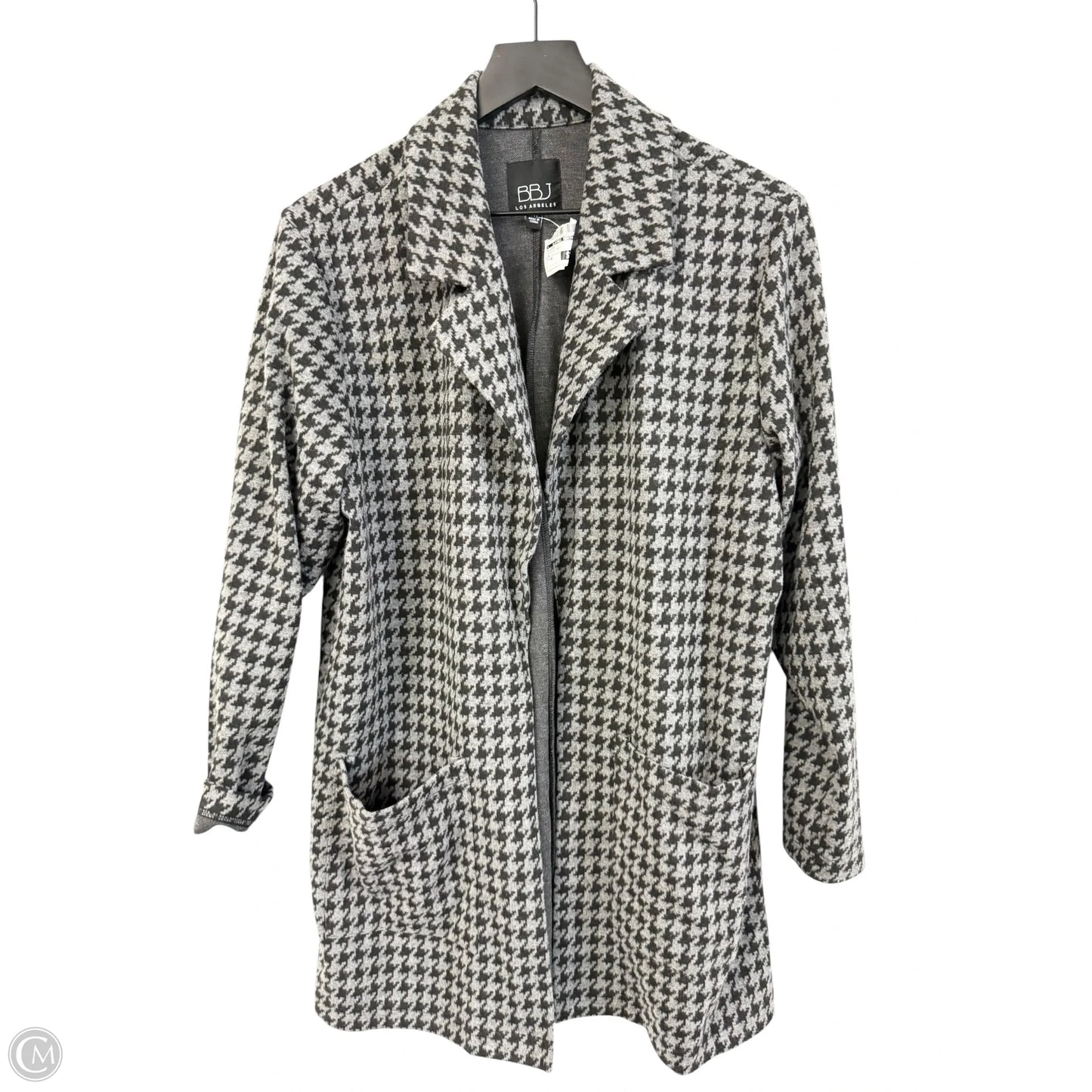 Blazer By Clothes Mentor In Black & Grey, Size: M