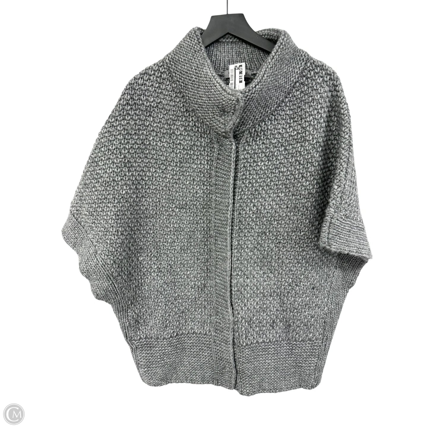 Sweater Short Sleeve By Cme In Grey, Size: L