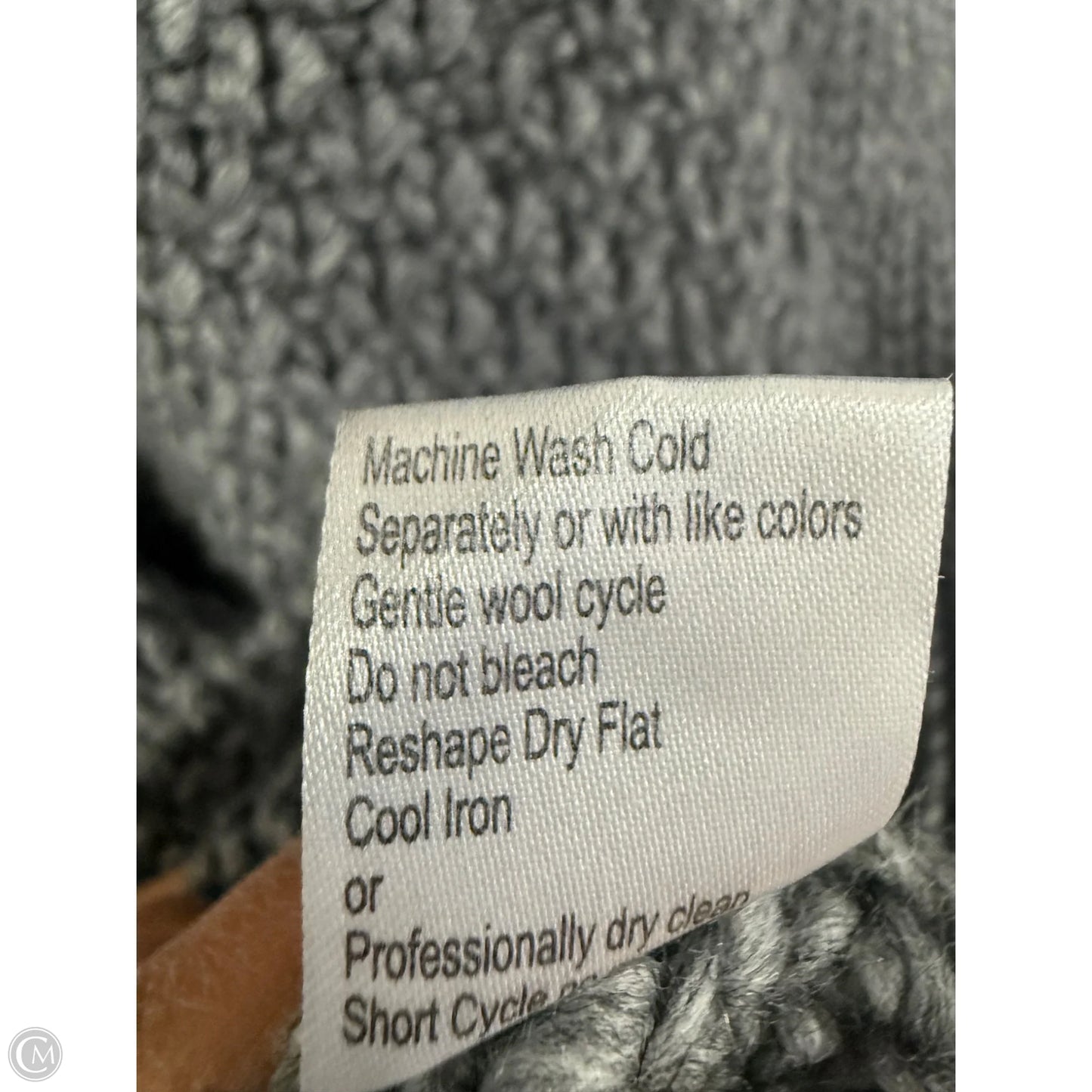 Sweater Short Sleeve By Cme In Grey, Size: L