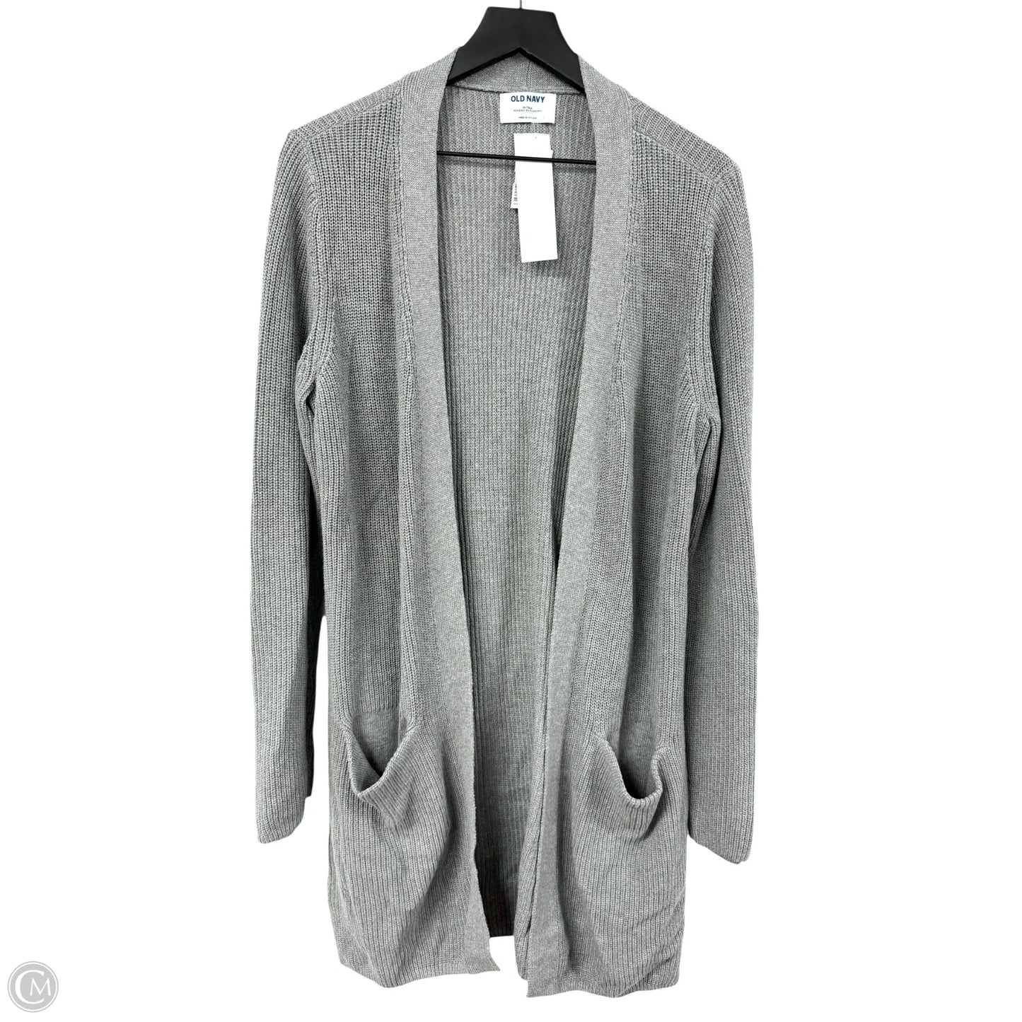 Sweater Cardigan By Old Navy In Grey, Size: M