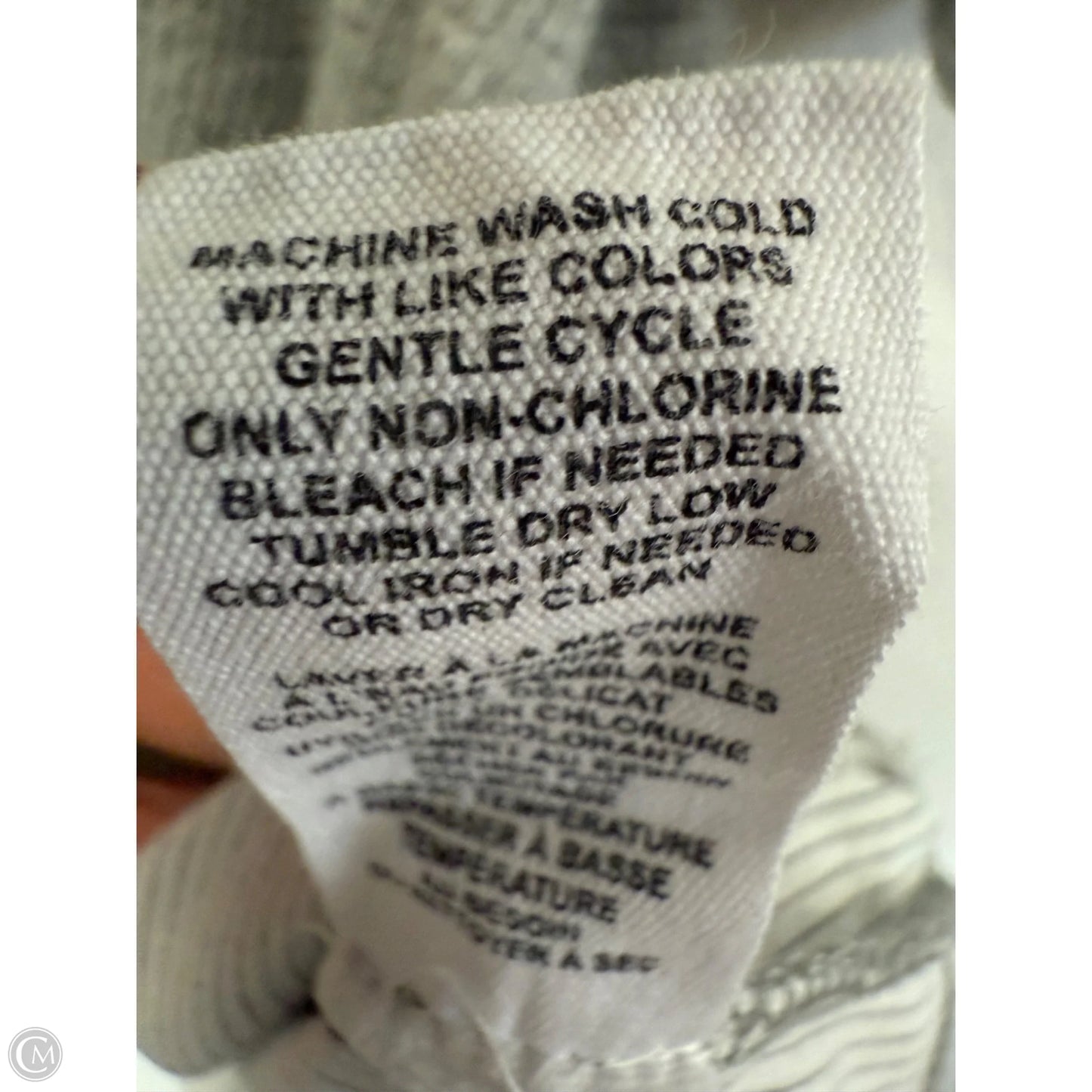 Top Short Sleeve By For The Republic In Grey, Size: M