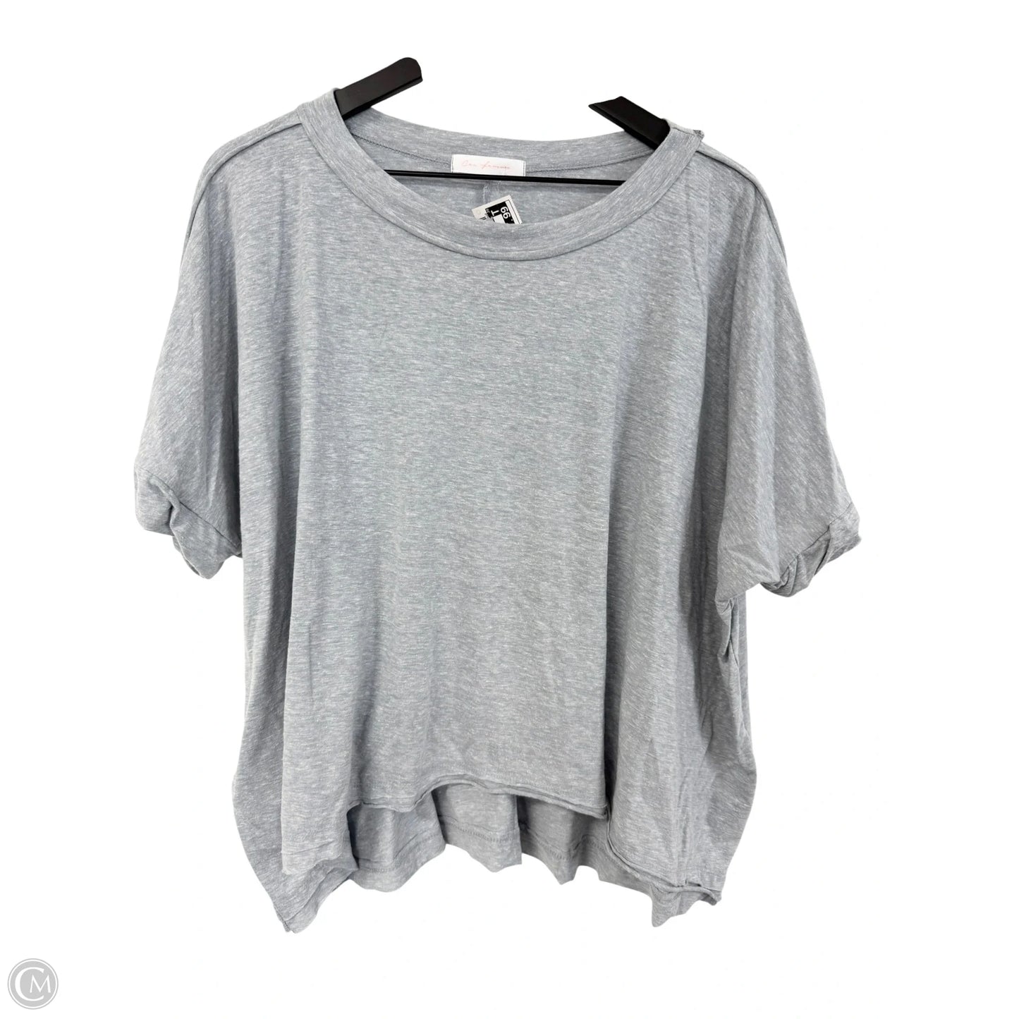 Top Short Sleeve Basic By Ces Femme In Grey, Size: L