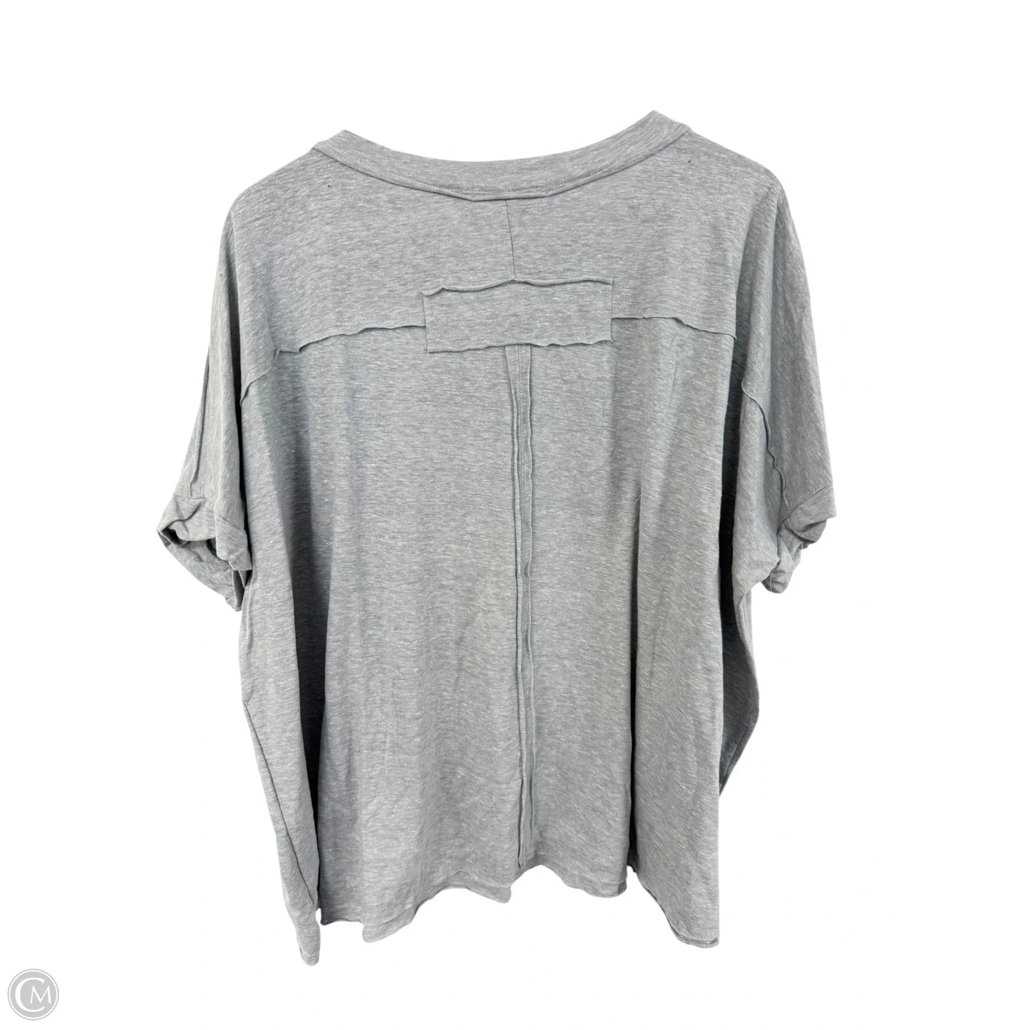 Top Short Sleeve Basic By Ces Femme In Grey, Size: L