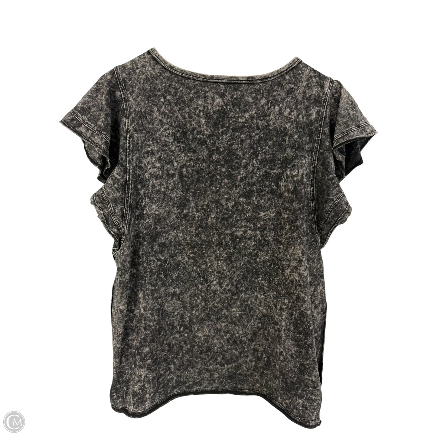 Top Short Sleeve Basic By Bibi In Black, Size: M