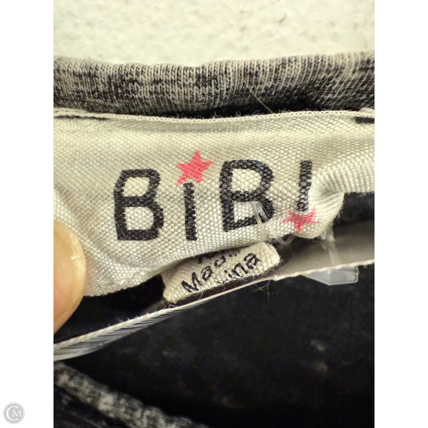 Top Short Sleeve Basic By Bibi In Black, Size: M