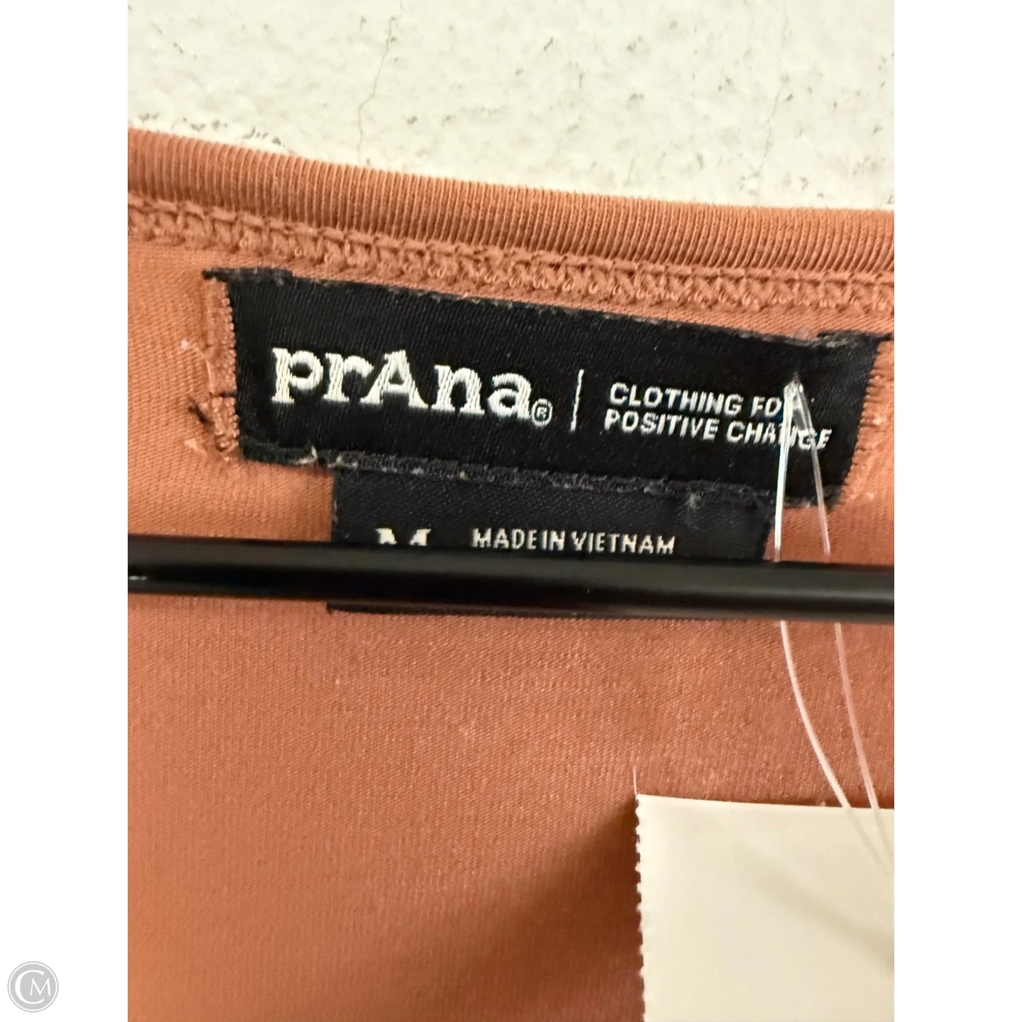 Top Short Sleeve Basic By Prana In Brown, Size: M