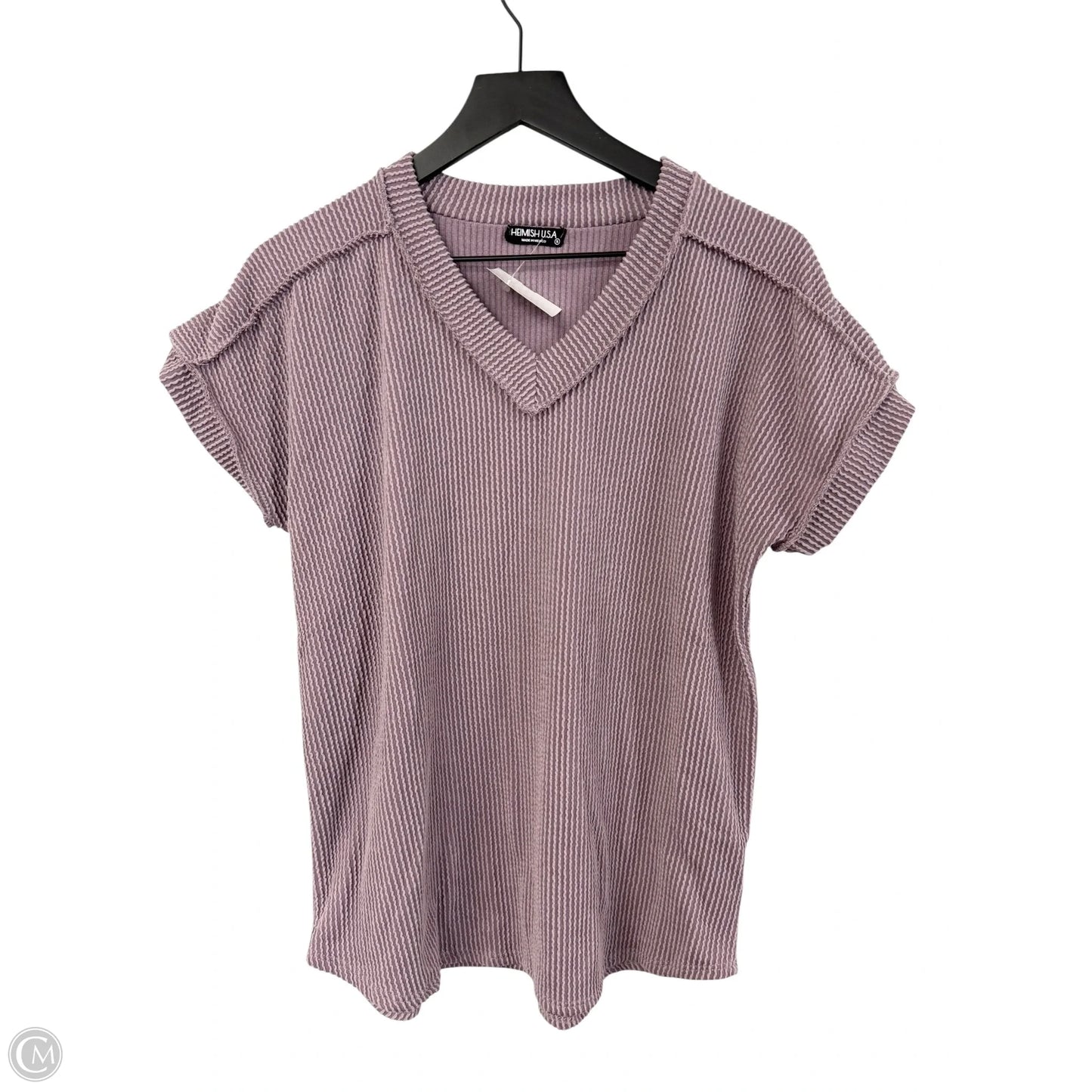Top Short Sleeve By Heimish Usa In Purple, Size: S