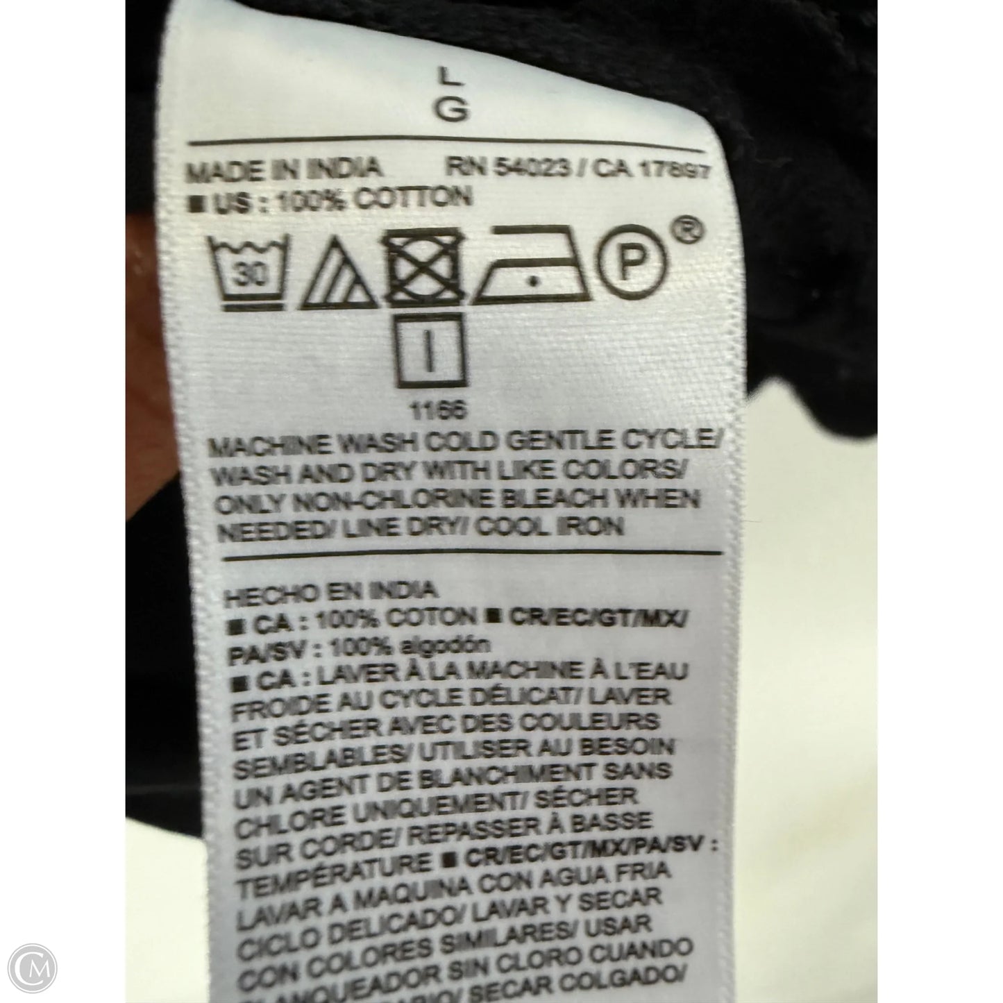 Blouse Short Sleeve By Old Navy In Black, Size: L