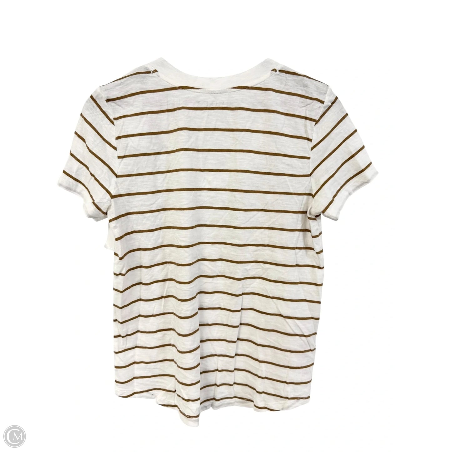 Top Short Sleeve Basic By Loft In Striped Pattern, Size: S