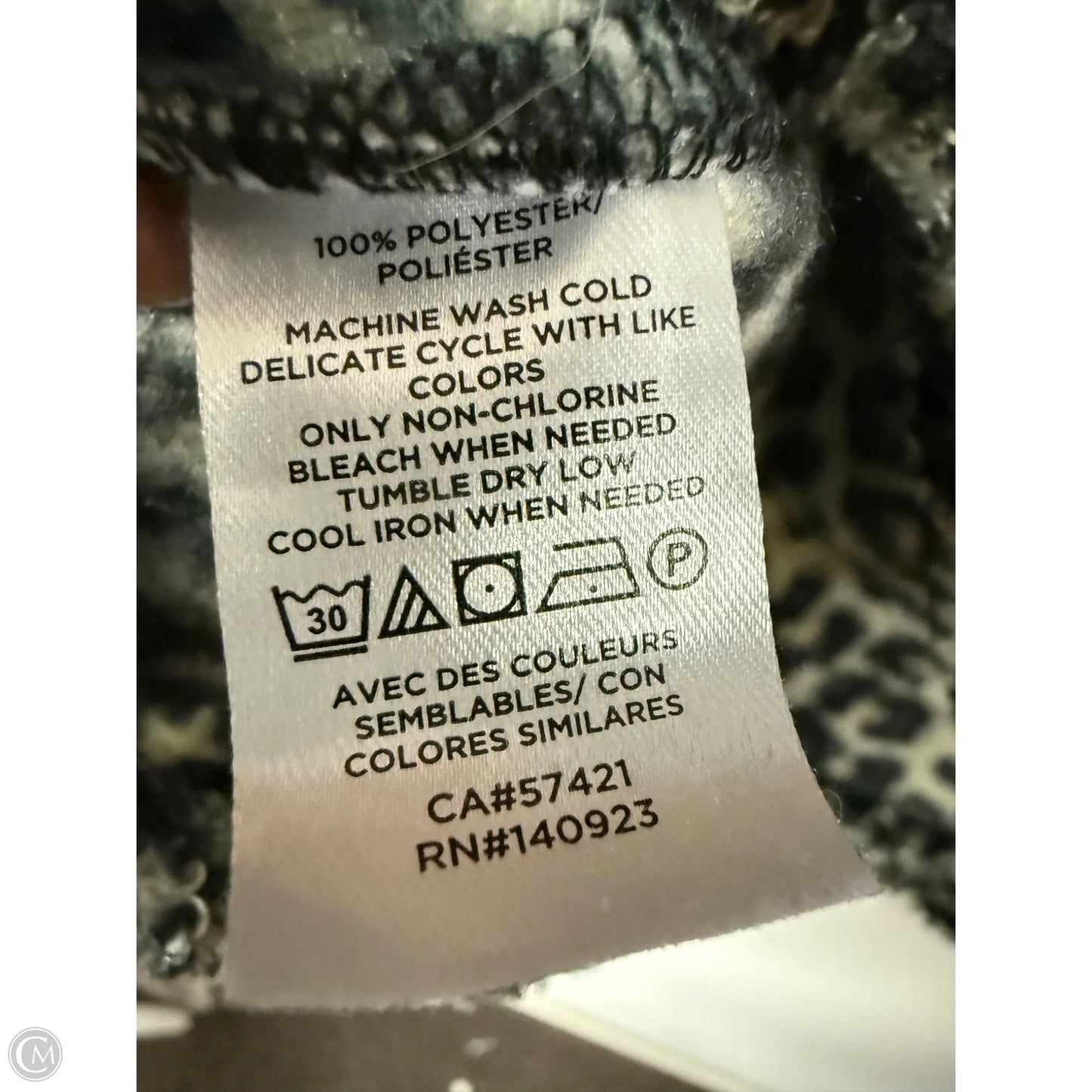 Sweatshirt Collar By Loft In Leopard Print, Size: M