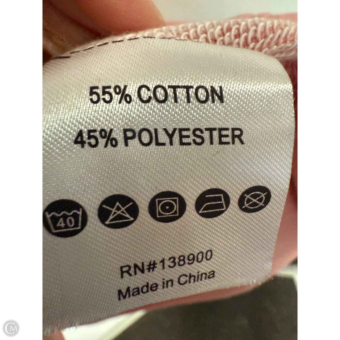 Sweatshirt Crewneck By Cme In Pink, Size: Xl