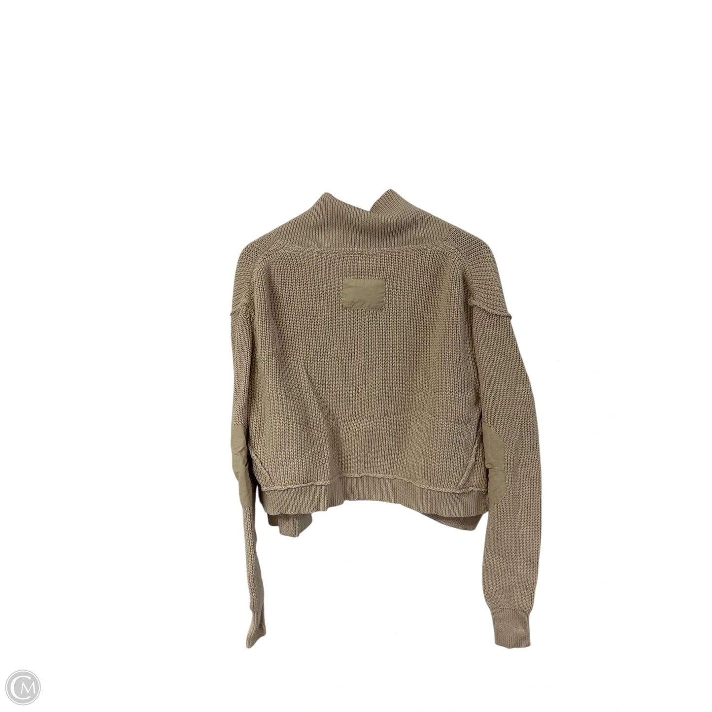 Sweater Cardigan By Ee Some In Tan, Size: M