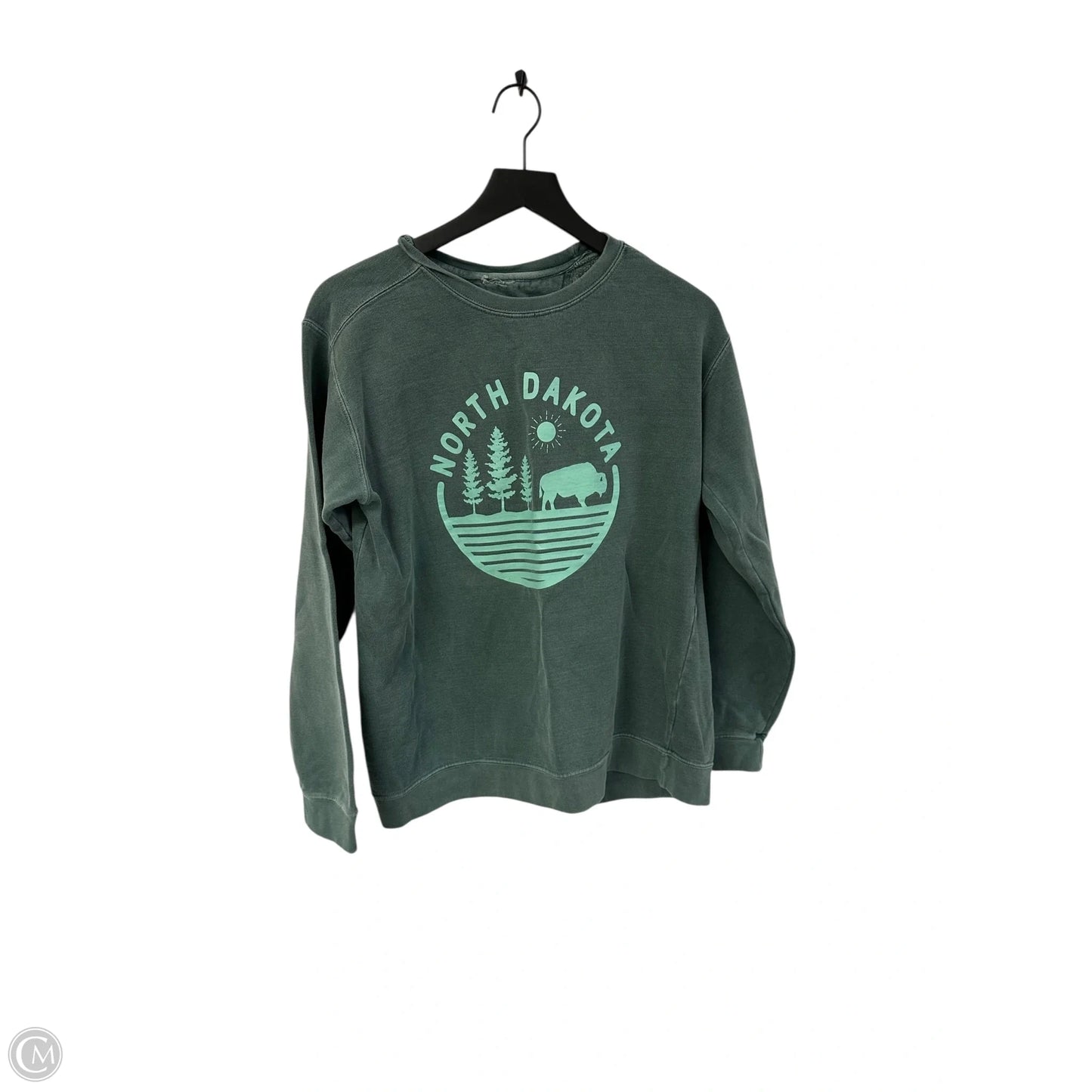 Sweatshirt Collar By Cme In Green, Size: S