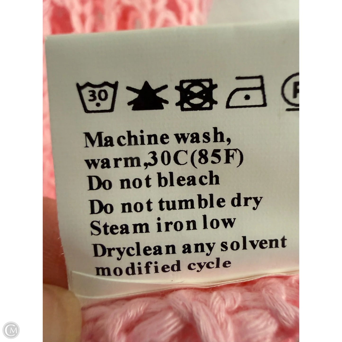 Sweater Short Sleeve By Cme In Pink, Size: M