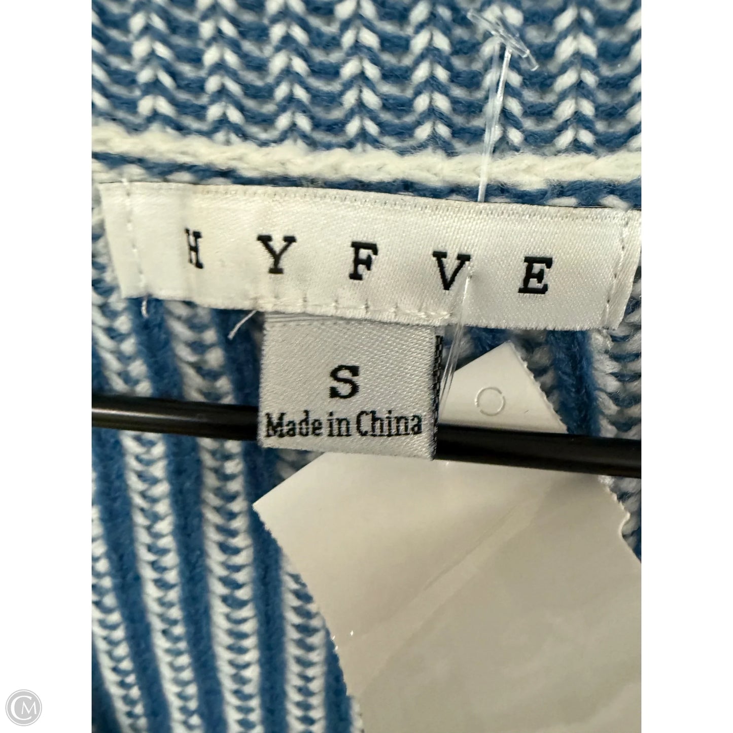 Sweater By Hyfve In Blue & White, Size: S
