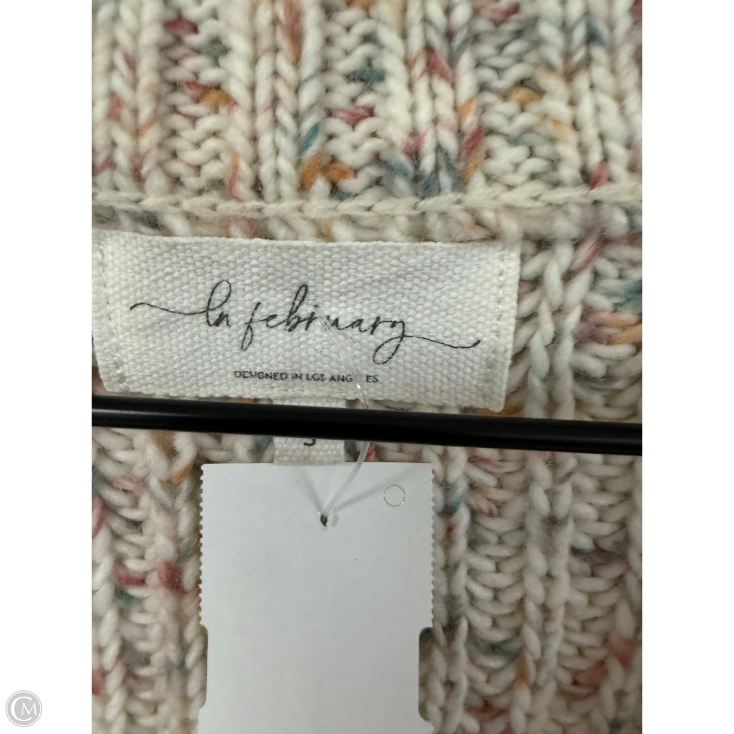 Sweater Cardigan By Clothes Mentor In Multi-colored, Size: S