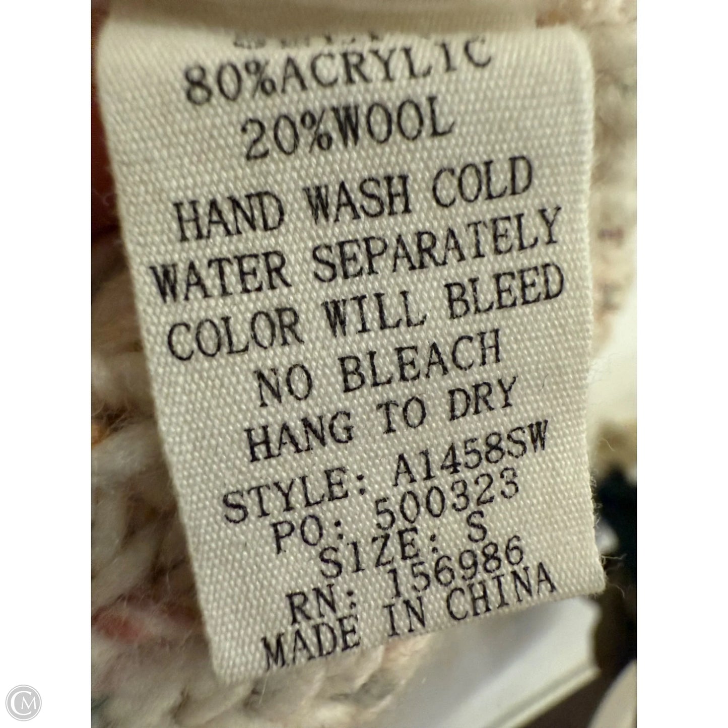 Sweater Cardigan By Clothes Mentor In Multi-colored, Size: S