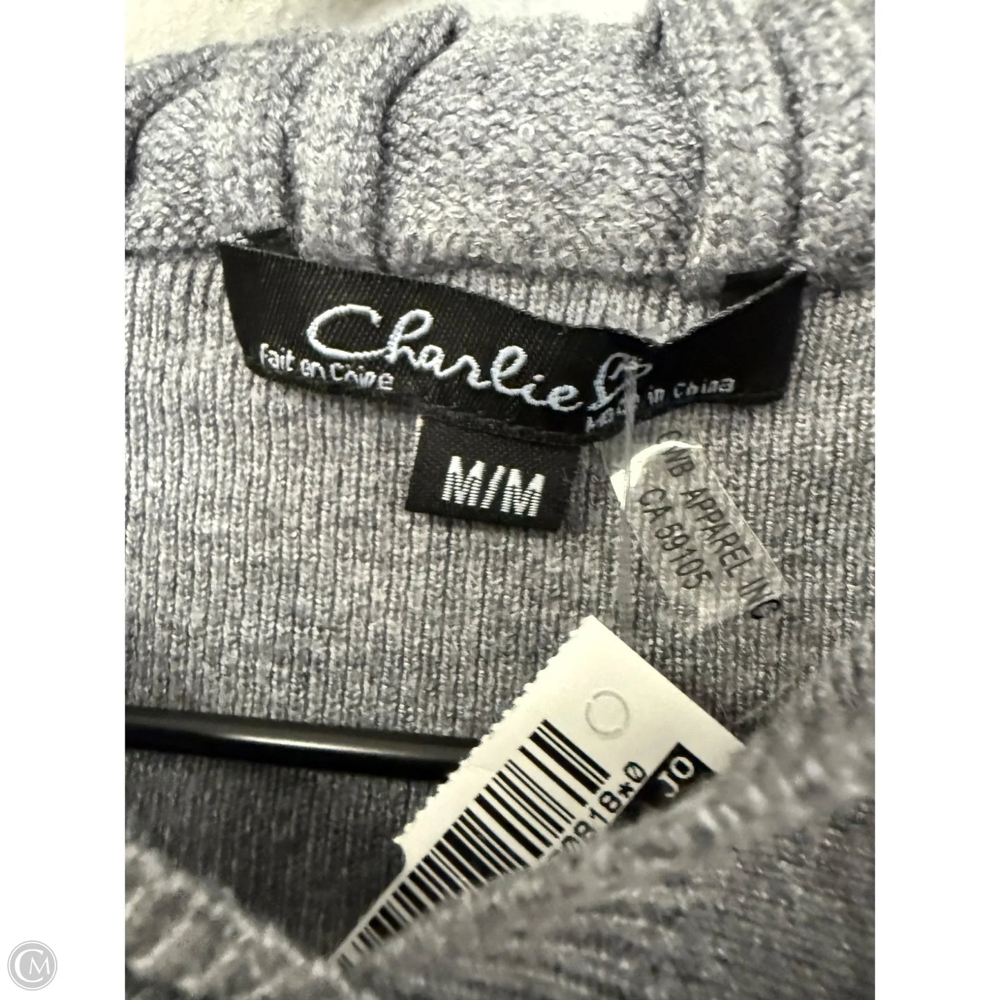 Sweater By Charlie B In Grey, Size: M