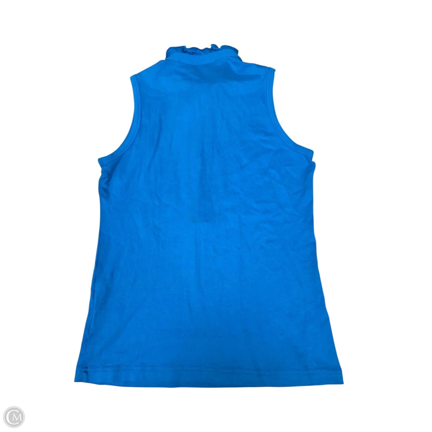 Top Sleeveless Designer By Tory Burch In Blue, Size: M