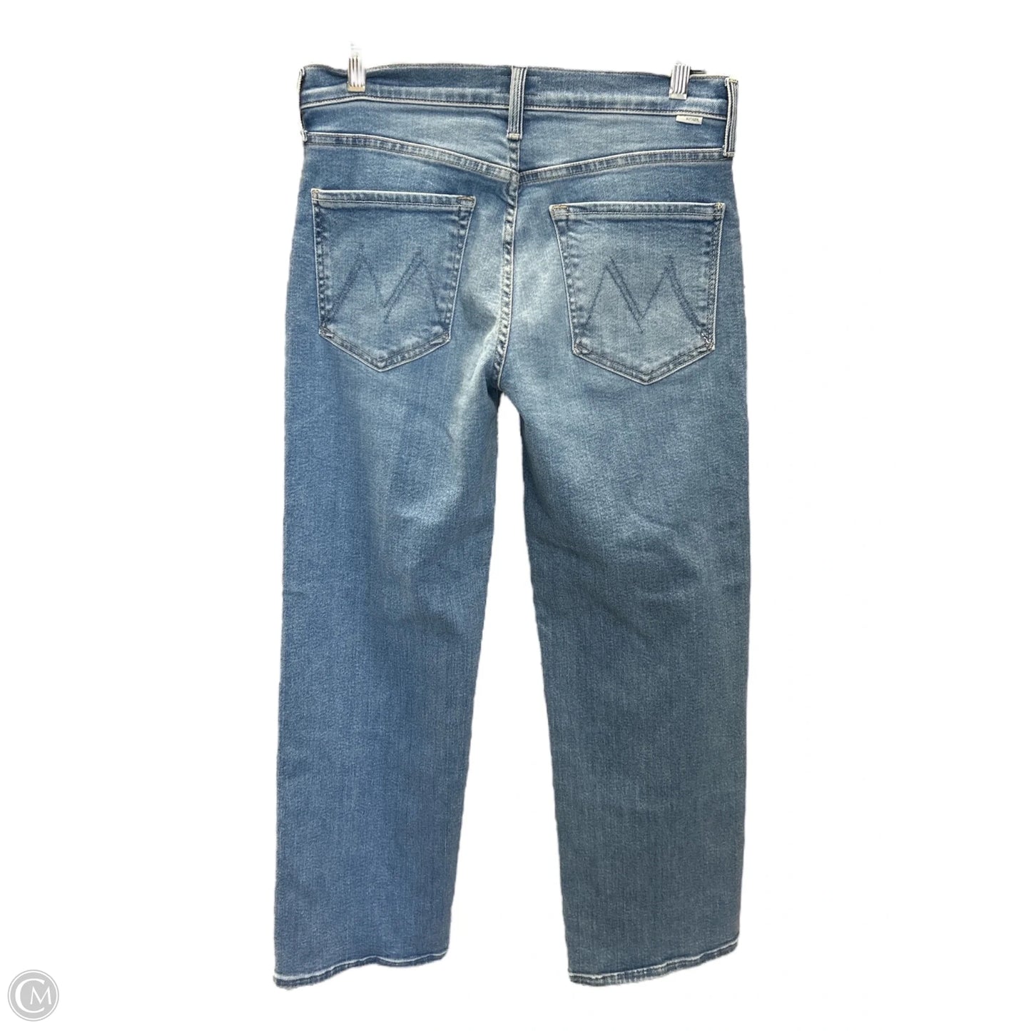 Jeans Straight By Mother Jeans In Blue Denim, Size: 6