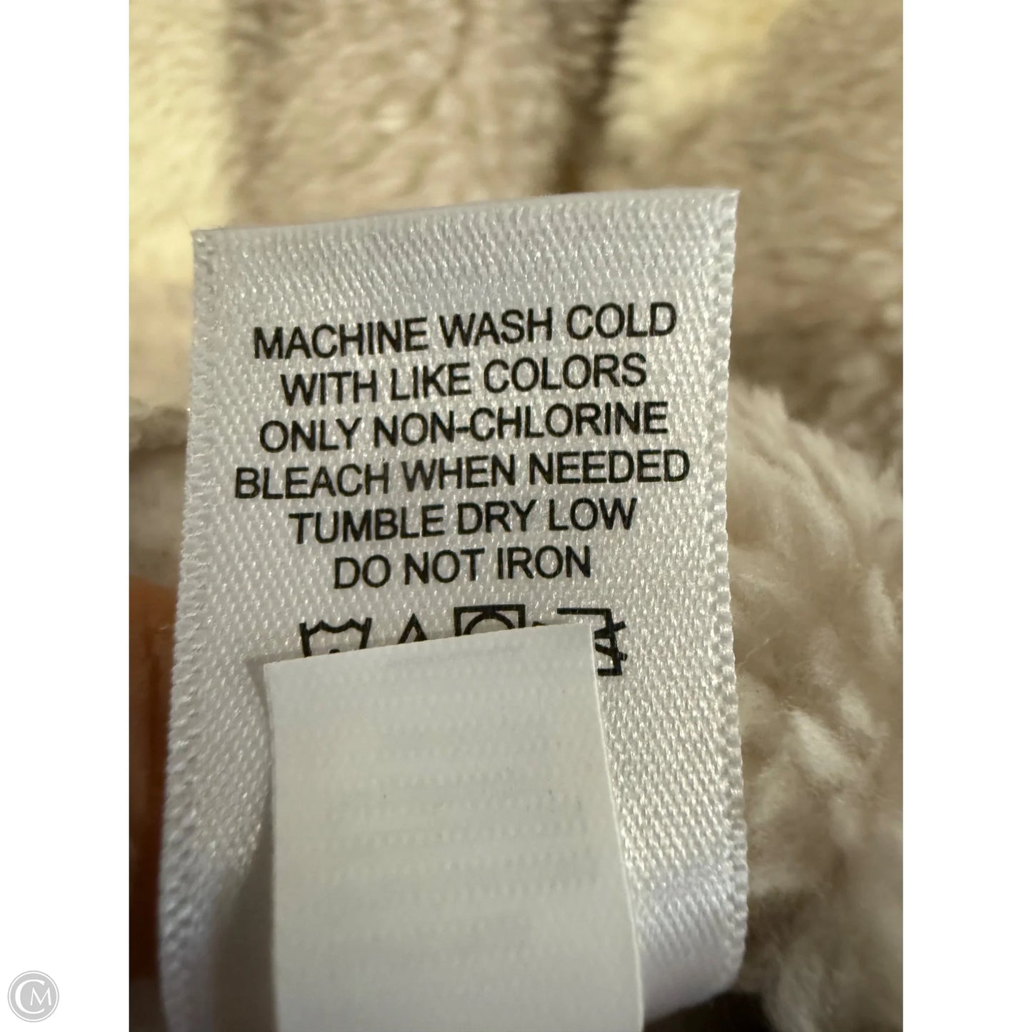 Vest Faux Fur & Sherpa By Maurices In Cream & Grey, Size: Xxl