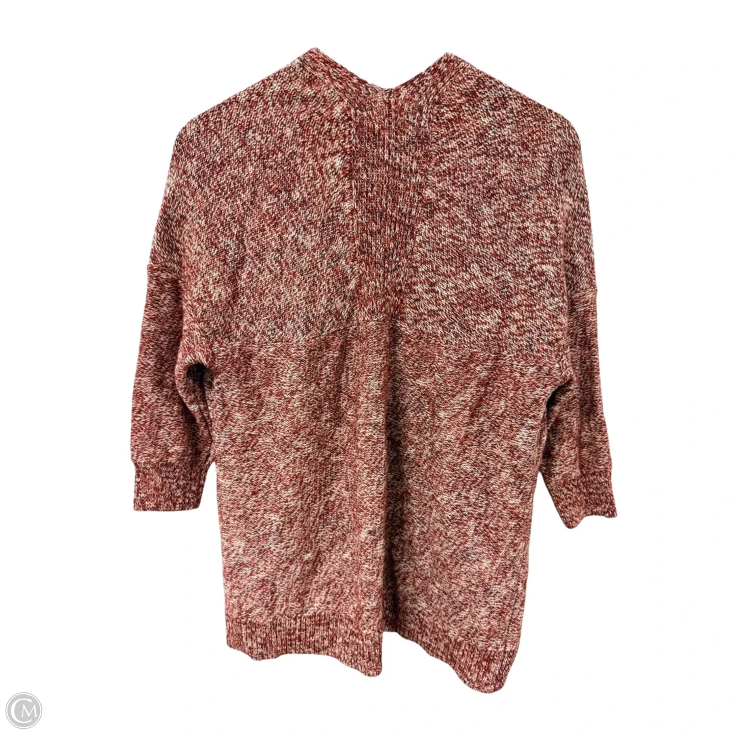 Sweater Cardigan By Universal Thread In Red & White, Size: S
