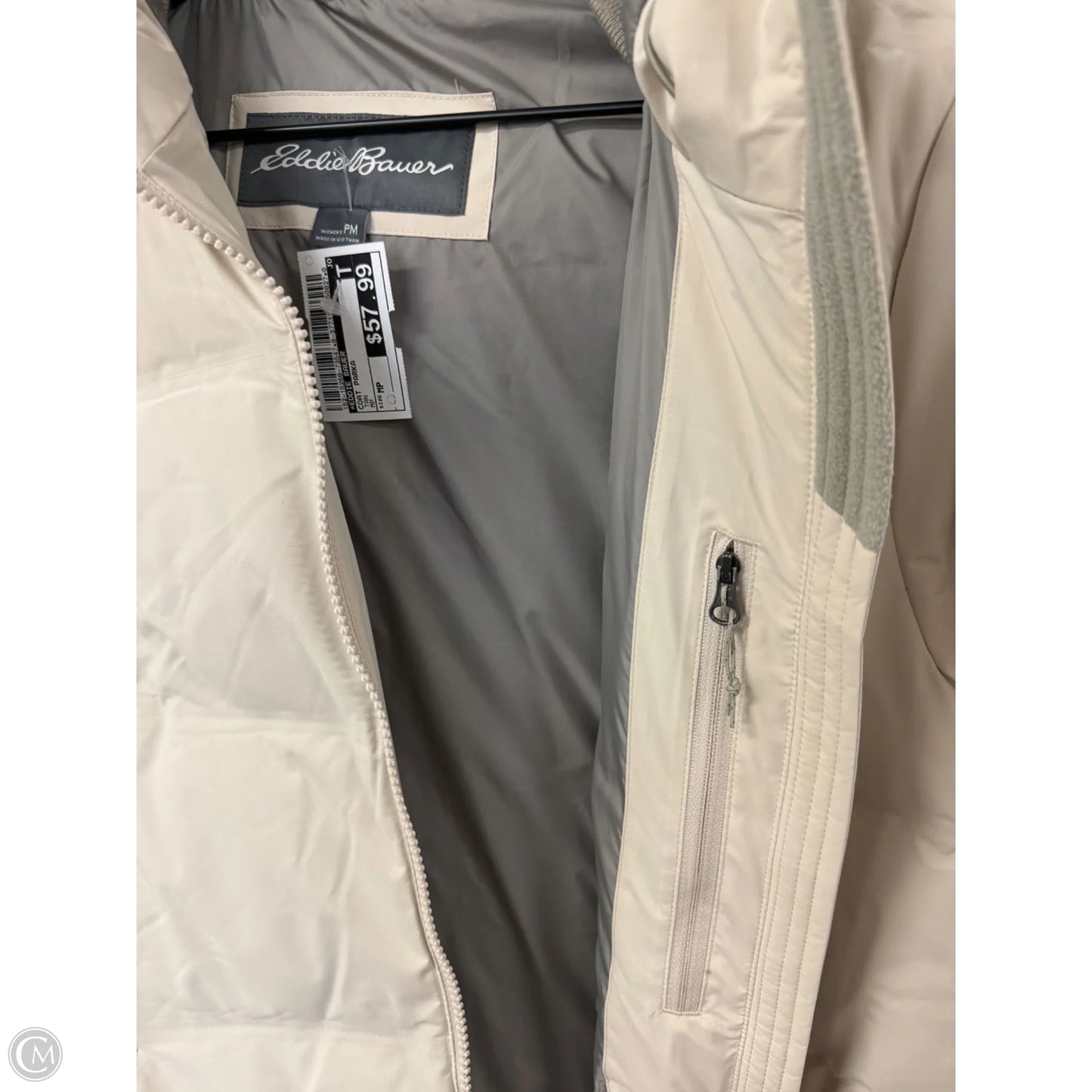 Coat Parka By Eddie Bauer In Tan, Size: Mp