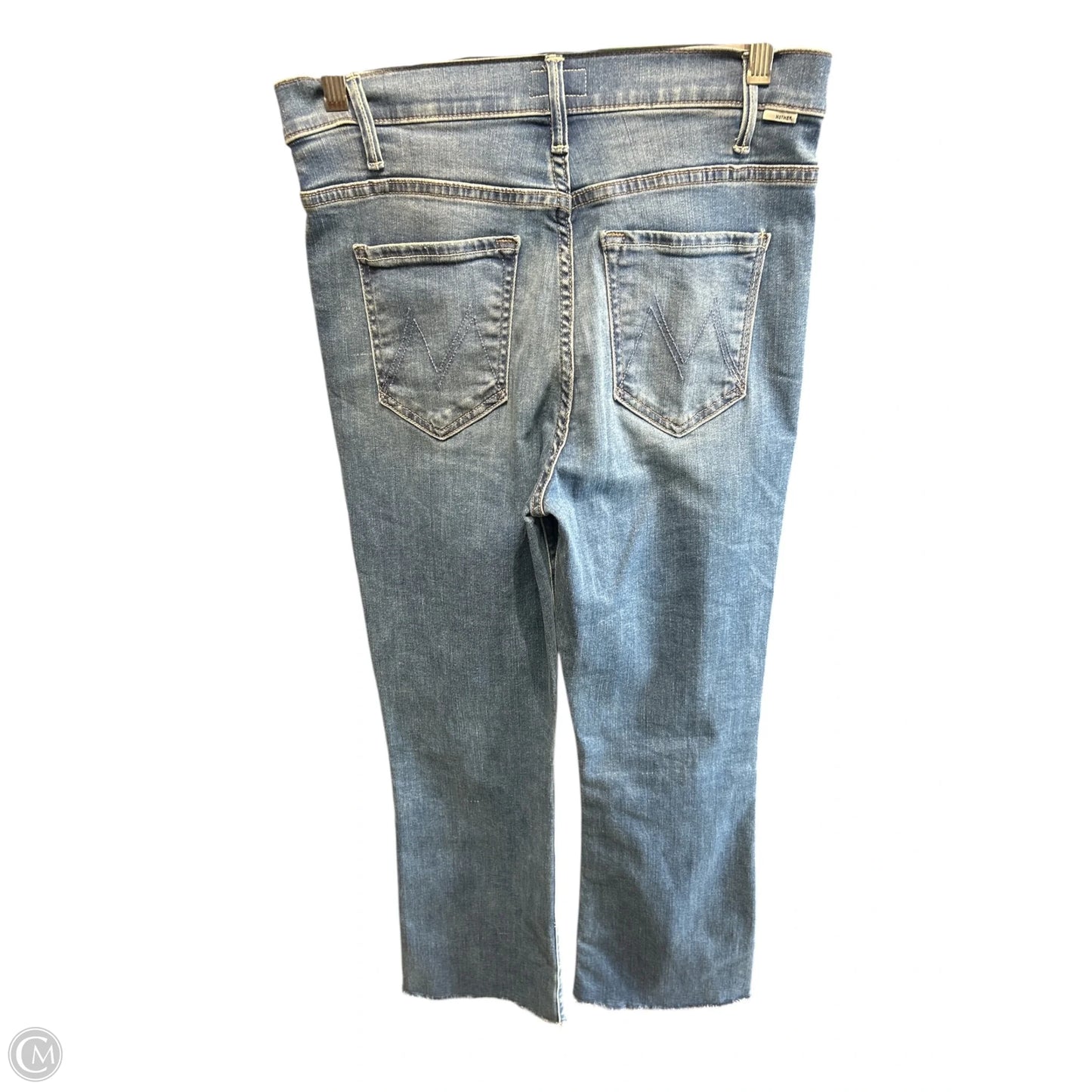 Jeans Straight By Mother In Blue Denim, Size: 8