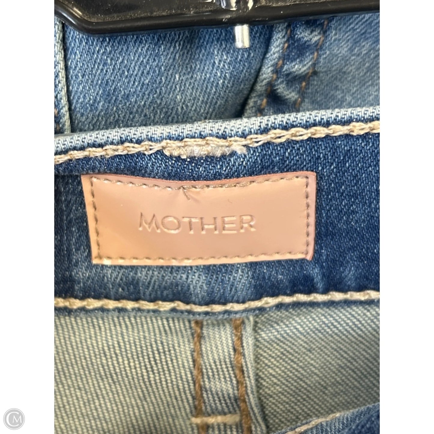 Jeans Straight By Mother In Blue Denim, Size: 8