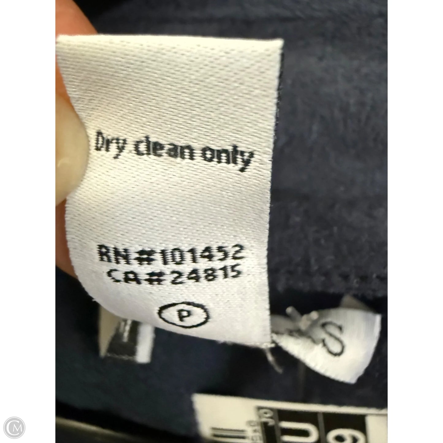 Blazer By Clothes Mentor In Navy, Size: S