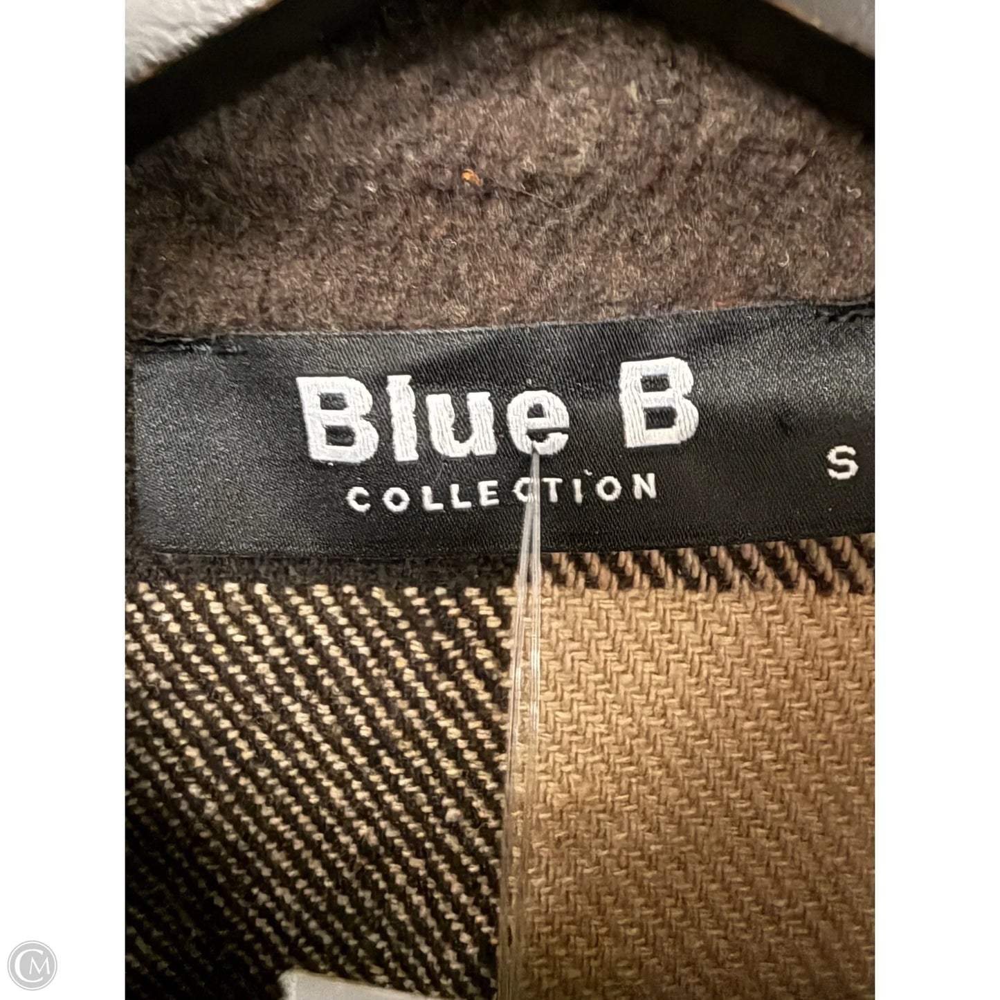Jacket Shirt By Blue B In Brown & Tan, Size: S