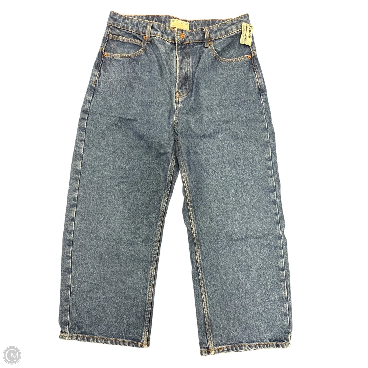 Jeans Wide Leg By We The Free In Blue Denim, Size: 10