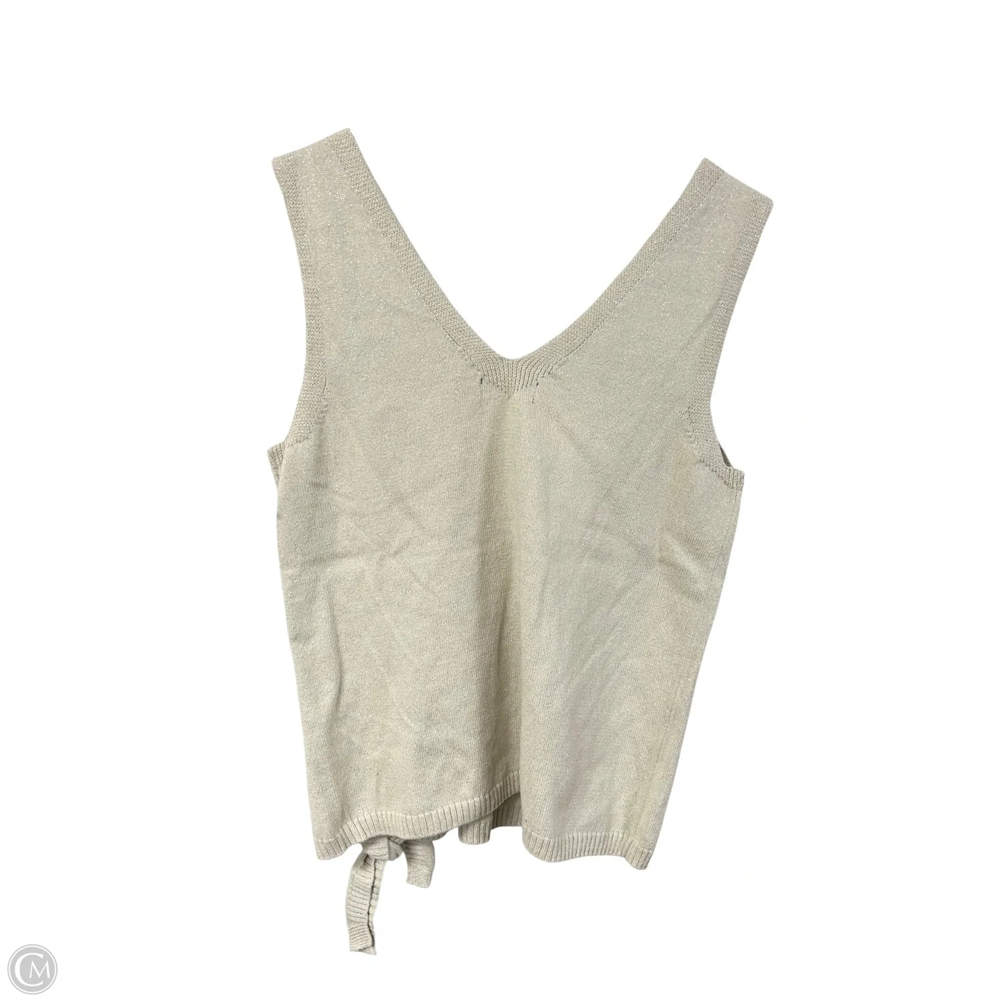 Top Sleeveless By Simply Vera In Tan, Size: S