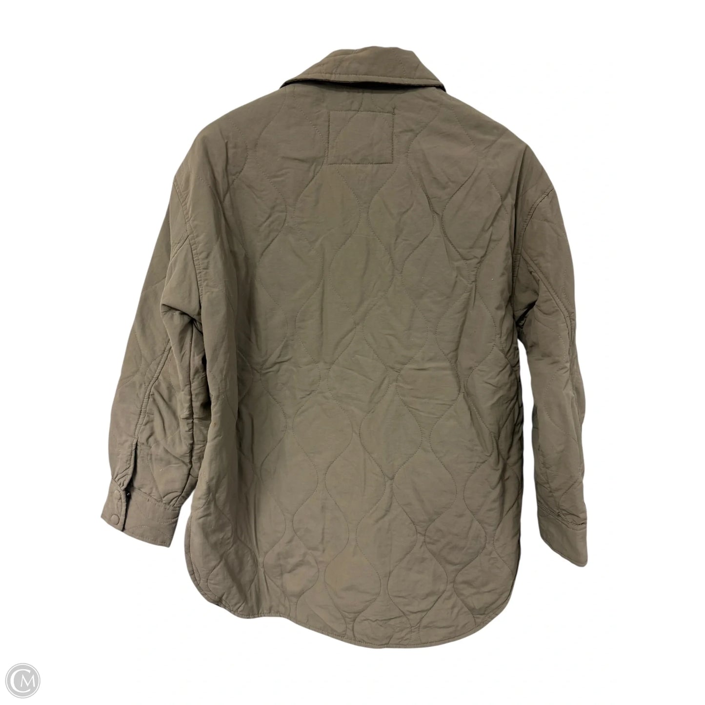 Jacket Puffer & Quilted By Ashley In Taupe, Size: S