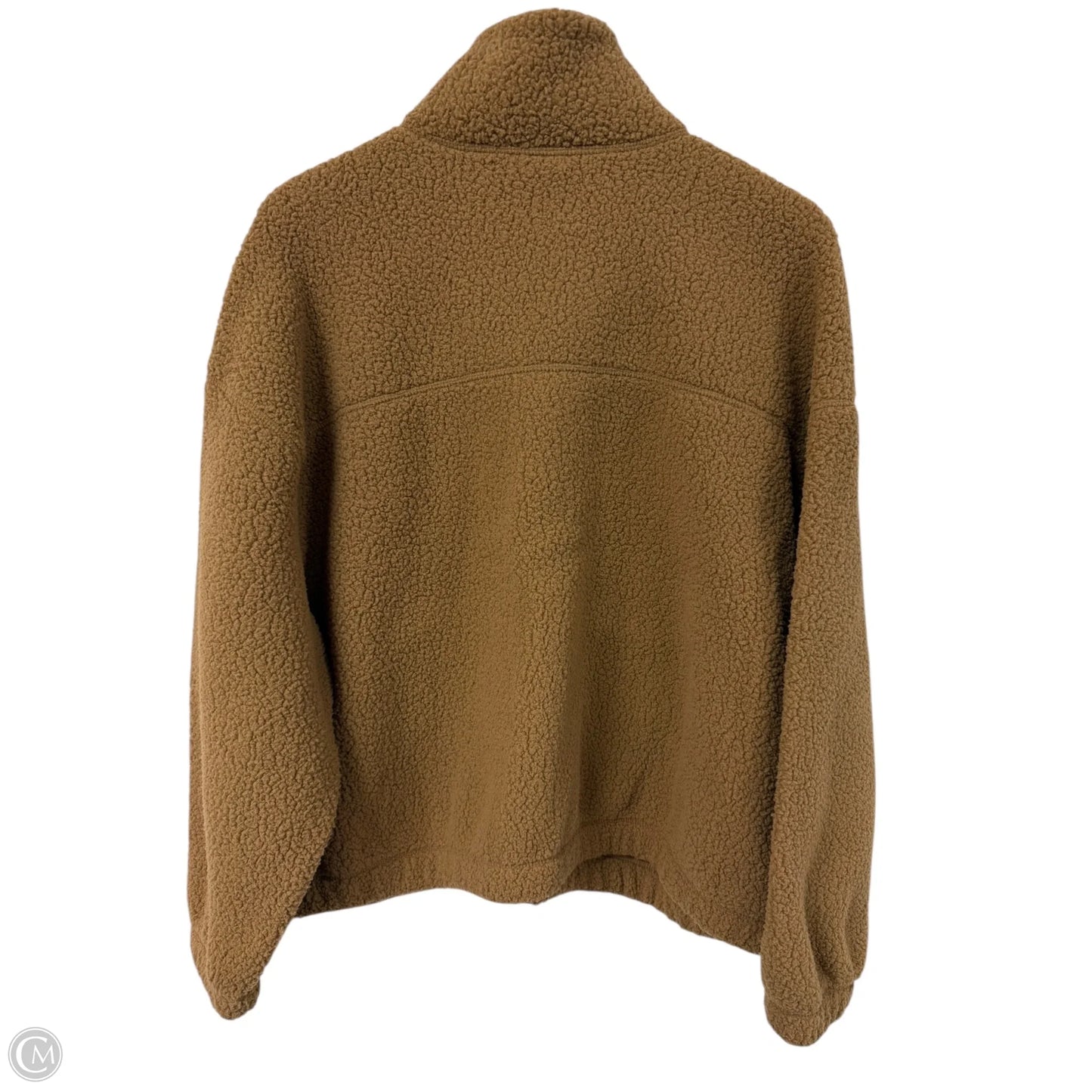 Jacket Faux Fur & Sherpa By Old Navy In Brown, Size: M