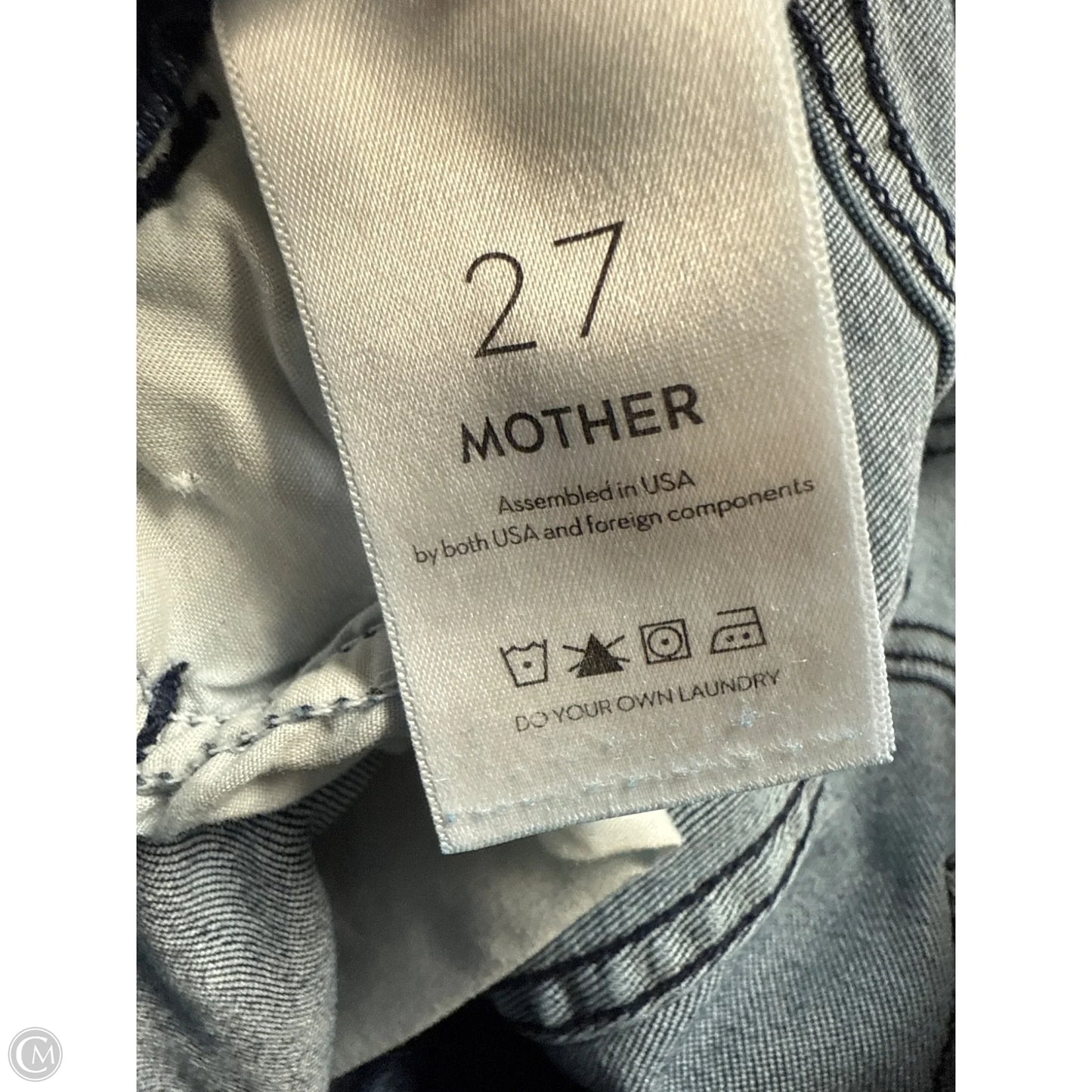 Jeans Skinny By Mother In Blue Denim, Size: 4