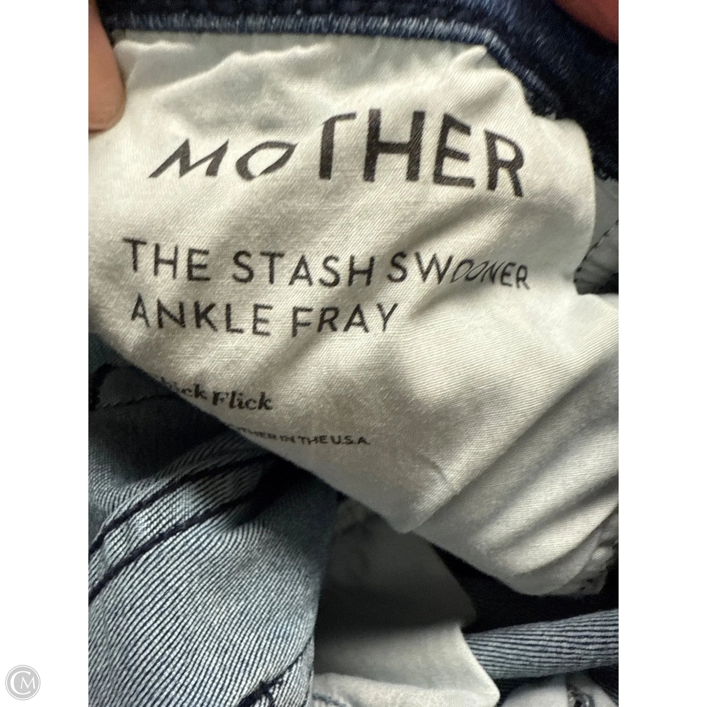 Jeans Skinny By Mother In Blue Denim, Size: 4