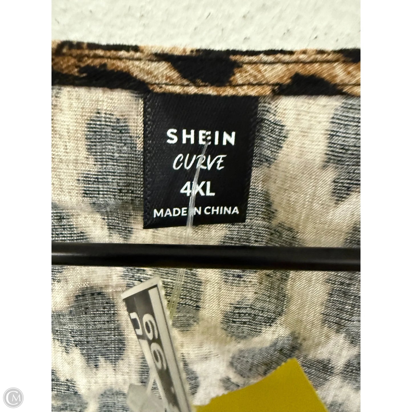 Top Long Sleeve By Shein In Leopard Print, Size: 4x