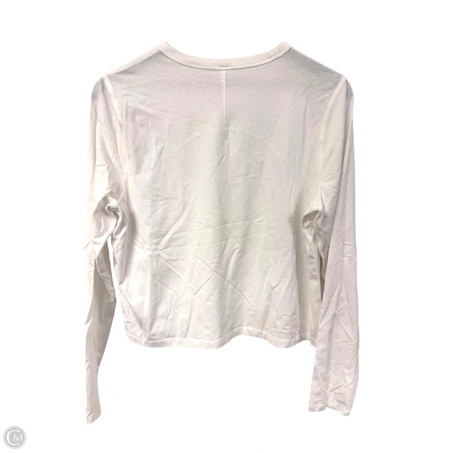 Athletic Top Long Sleeve Crewneck By Lululemon In White, Size: 10