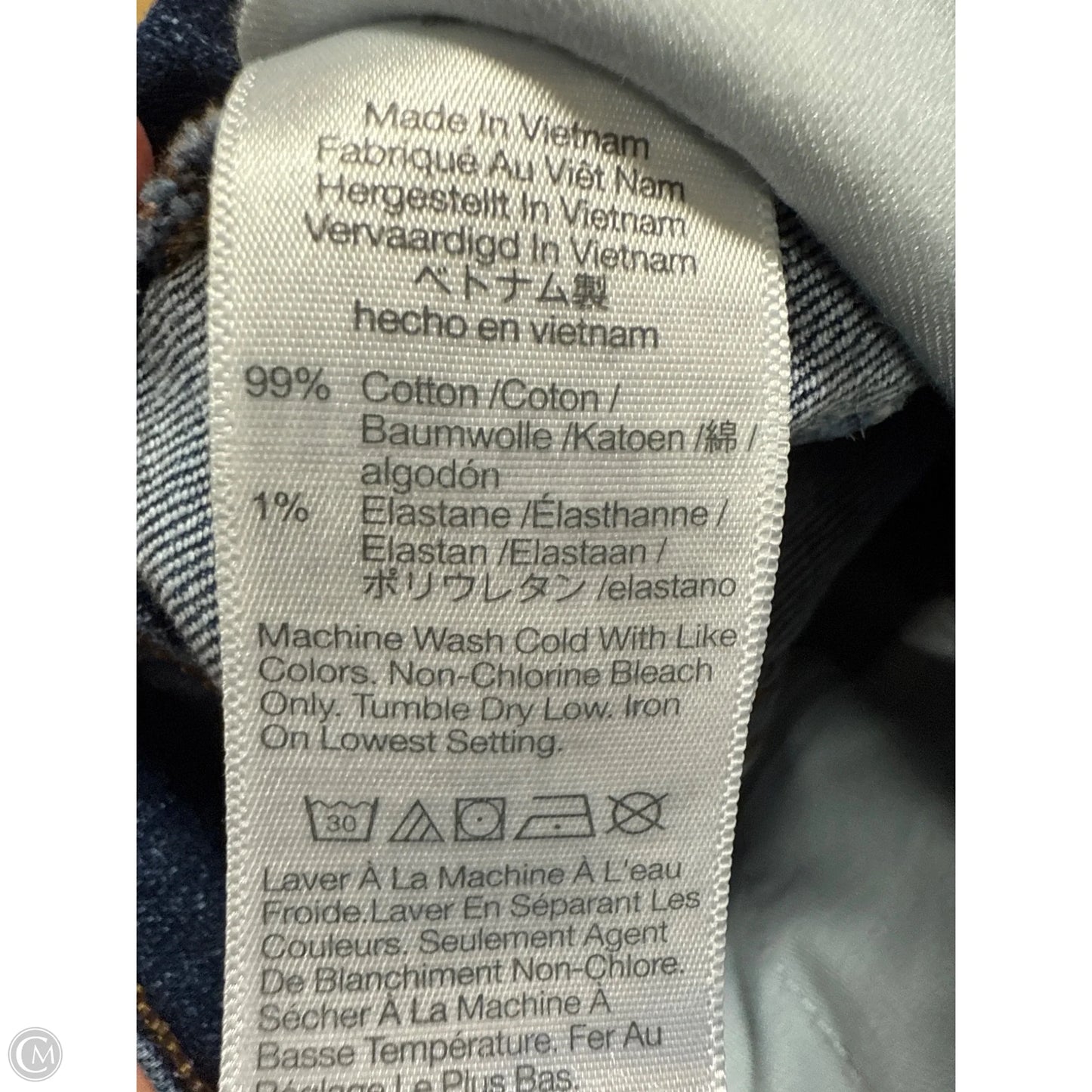 Jeans Straight By Madewell In Blue Denim, Size: 2