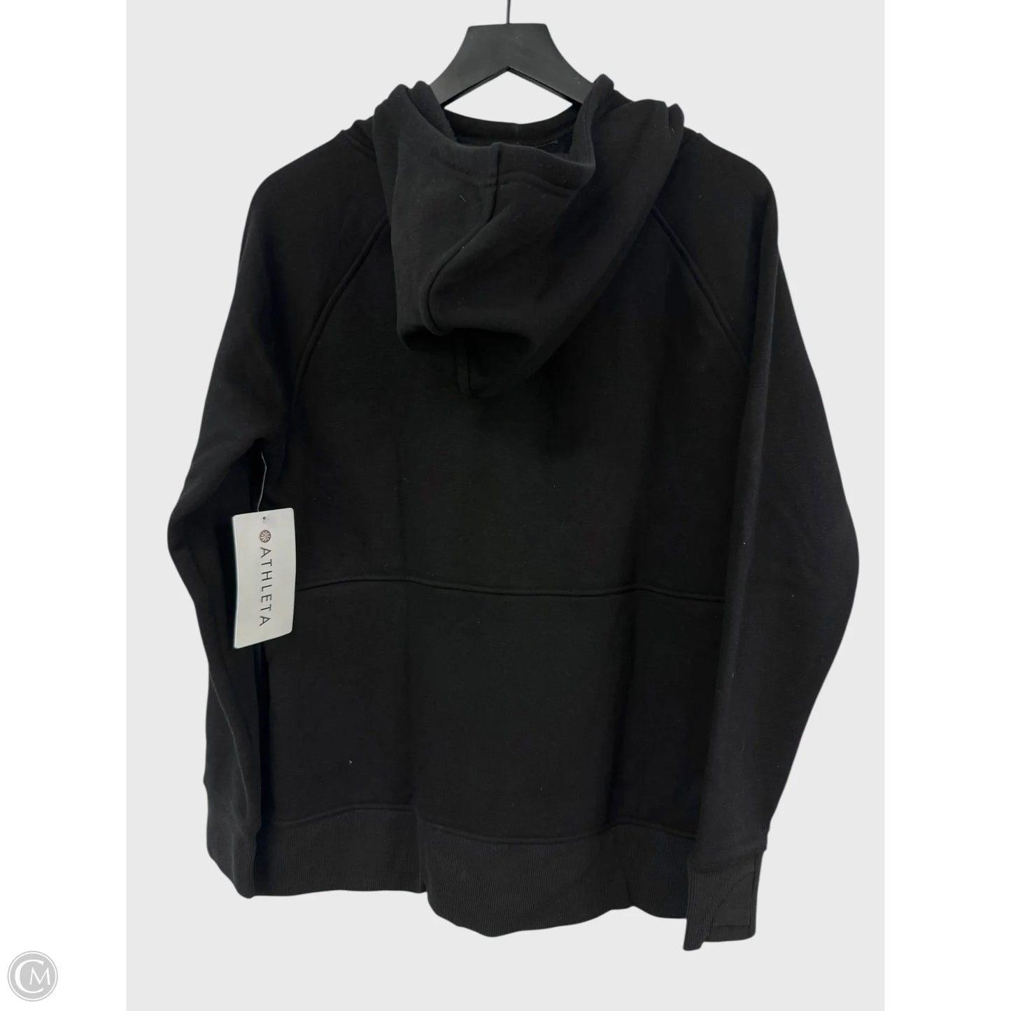 Sweatshirt Hoodie By Athleta In Black, Size: S